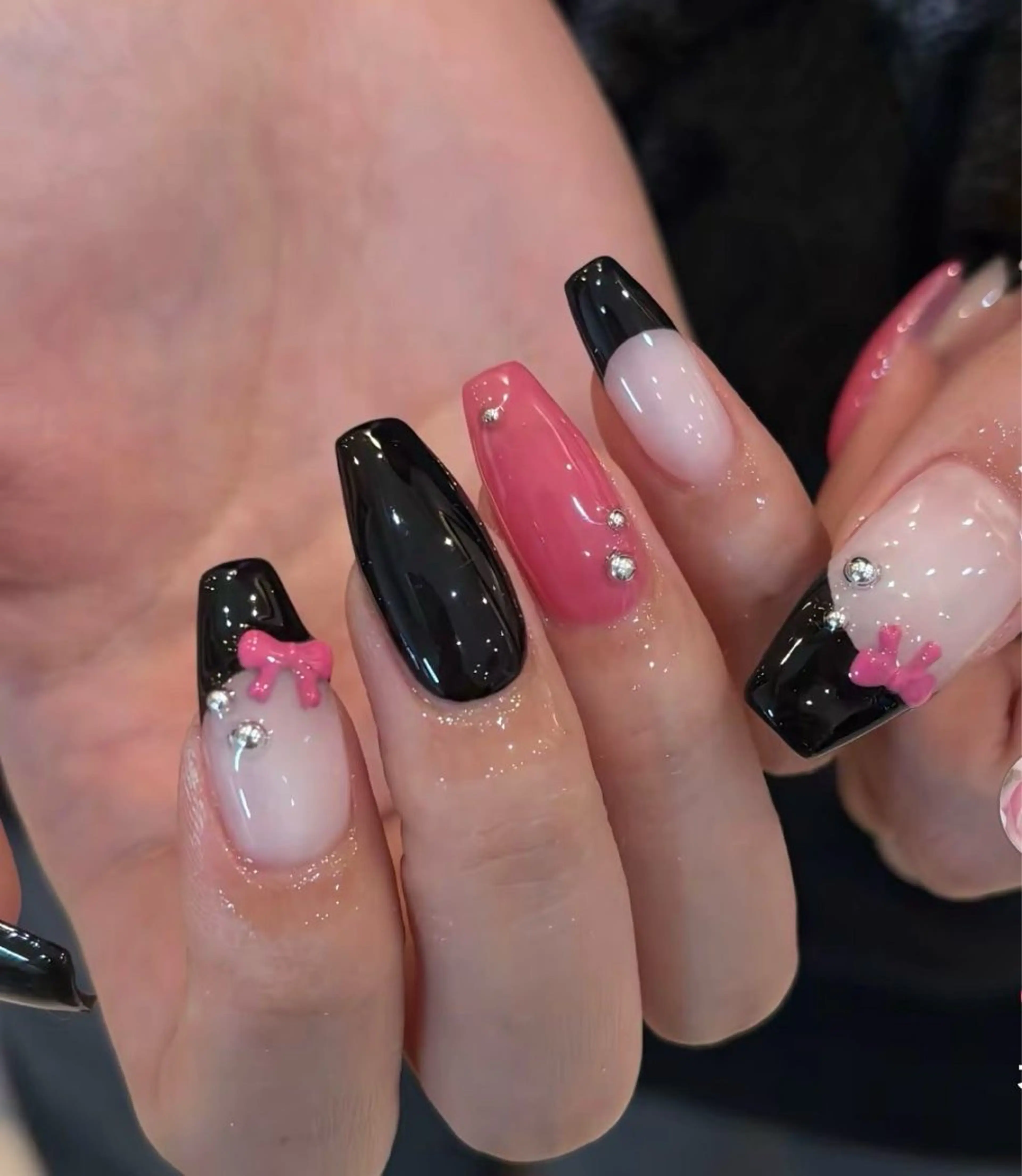 ネイル 韓国ネイル 持ち込み ニュアンスネイル ネイルチップ 冬ネイル RINN ANA.CHUOのネイルデザイン