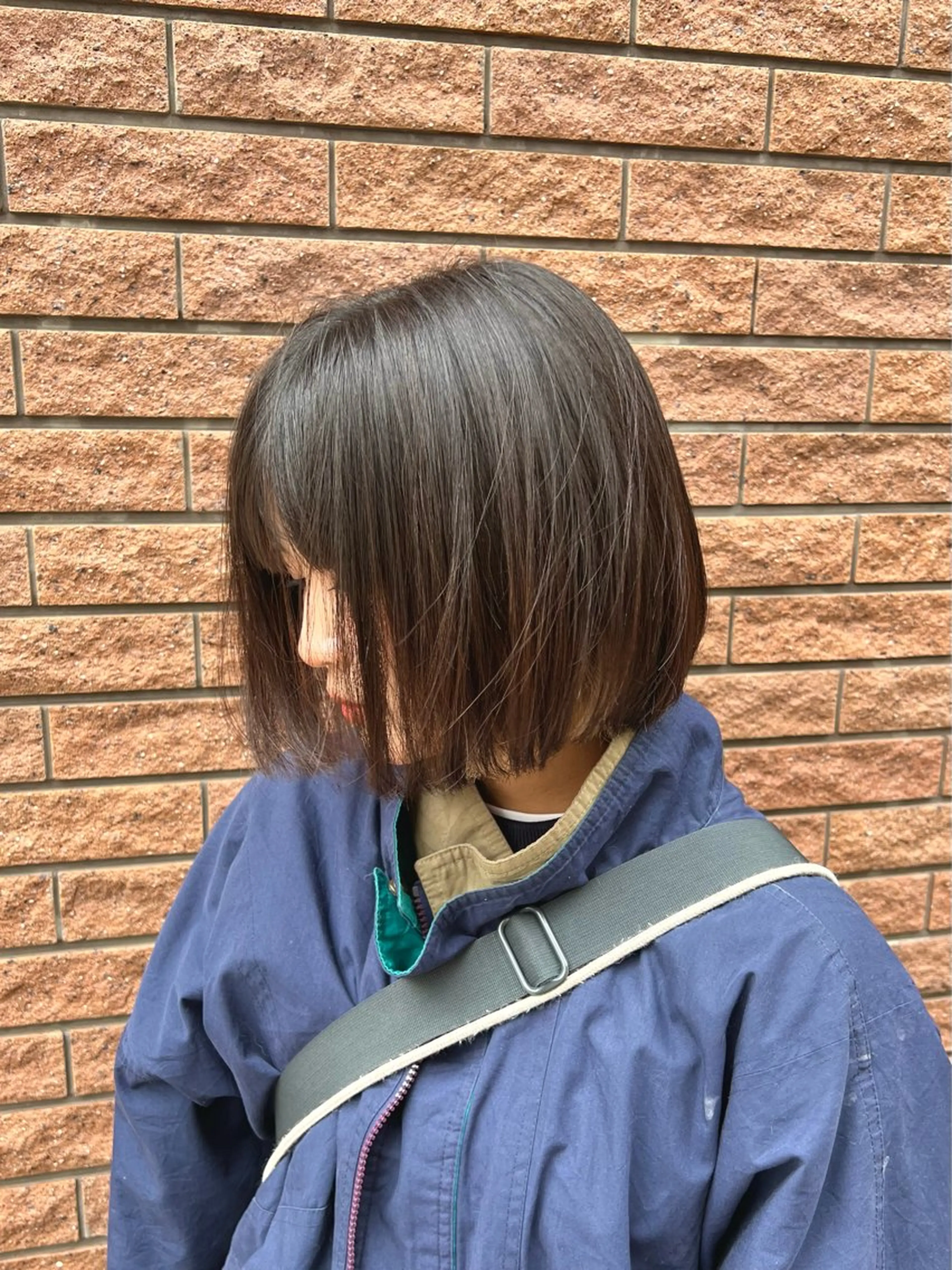 ショート カラー 切りっぱなしボブ ボブ 神戸ボブ✂️ ioe三宮/田 伸佳のヘアスタイル