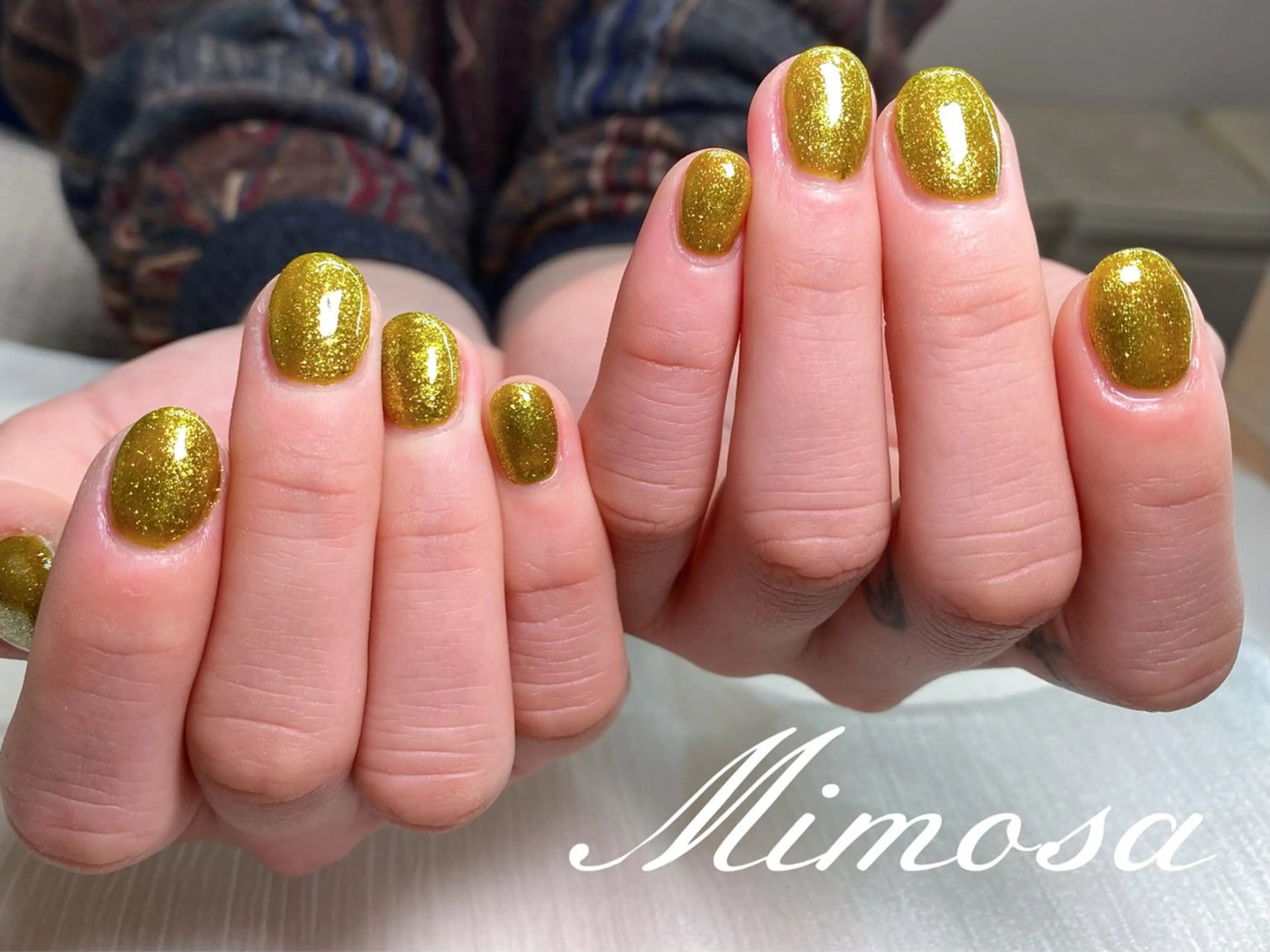 ネイル ハンドネイル 💛Mimosa💛 吉祥寺のネイルデザイン