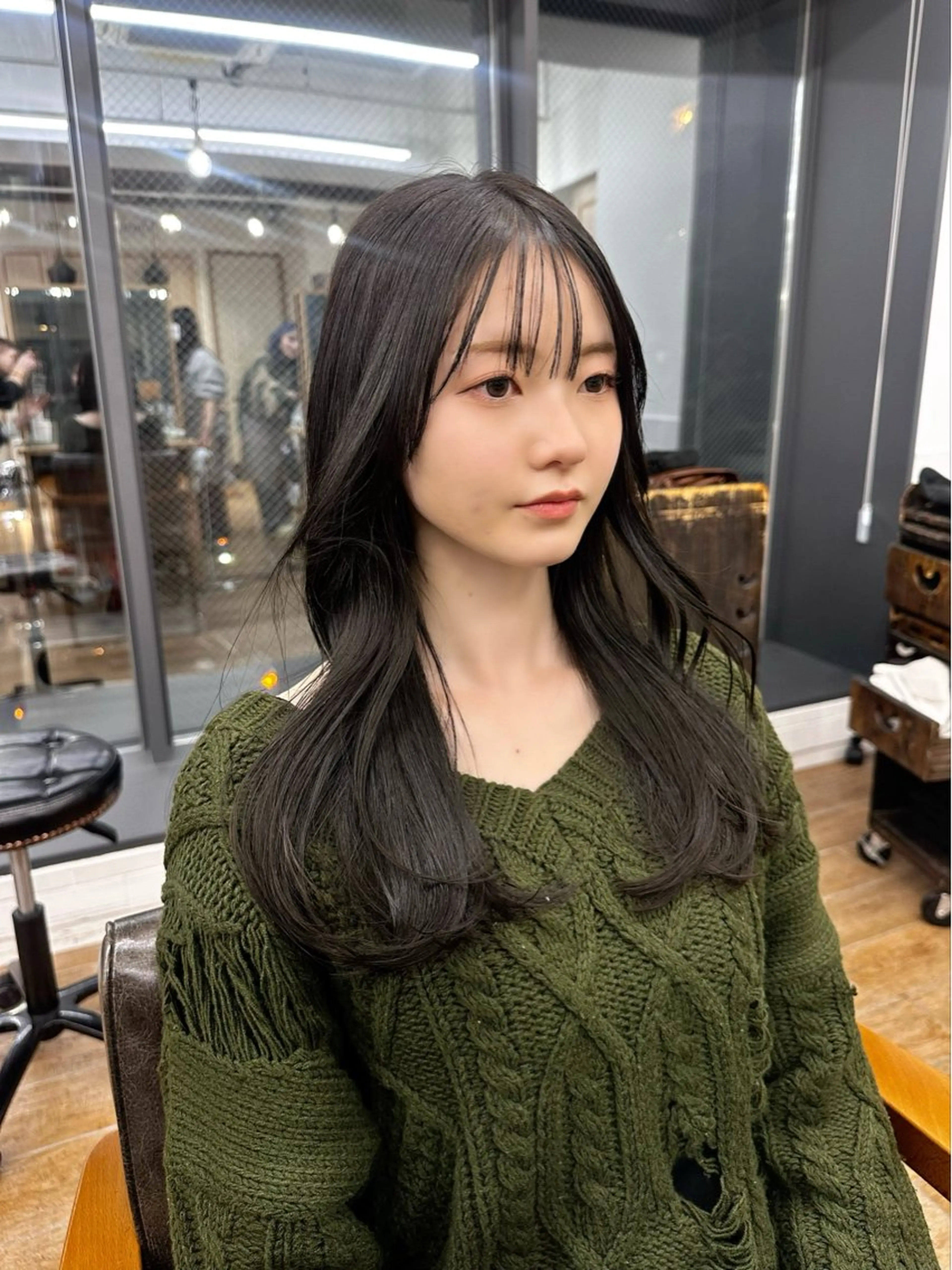 ロング カラー パーマ ヘアアレンジ メンズ キッズ カット ヘアカラー 似合わせレイヤー 🌿JUNのヘアスタイル