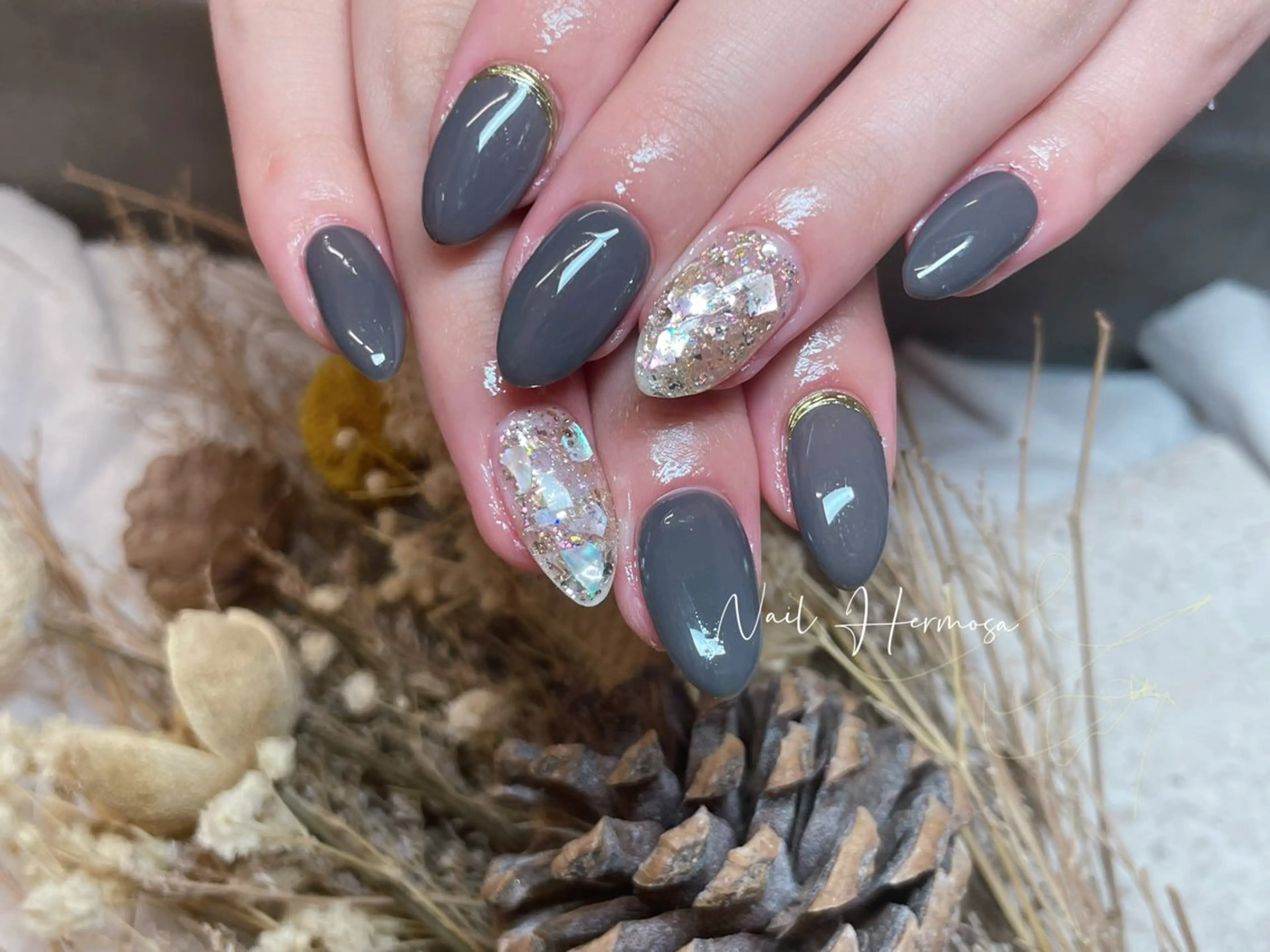 ネイル 長さ出し フラッシュネイル フットネイル ジェルネイル マグネットネイル ハンドネイル ネイル エルモサのネイルデザイン