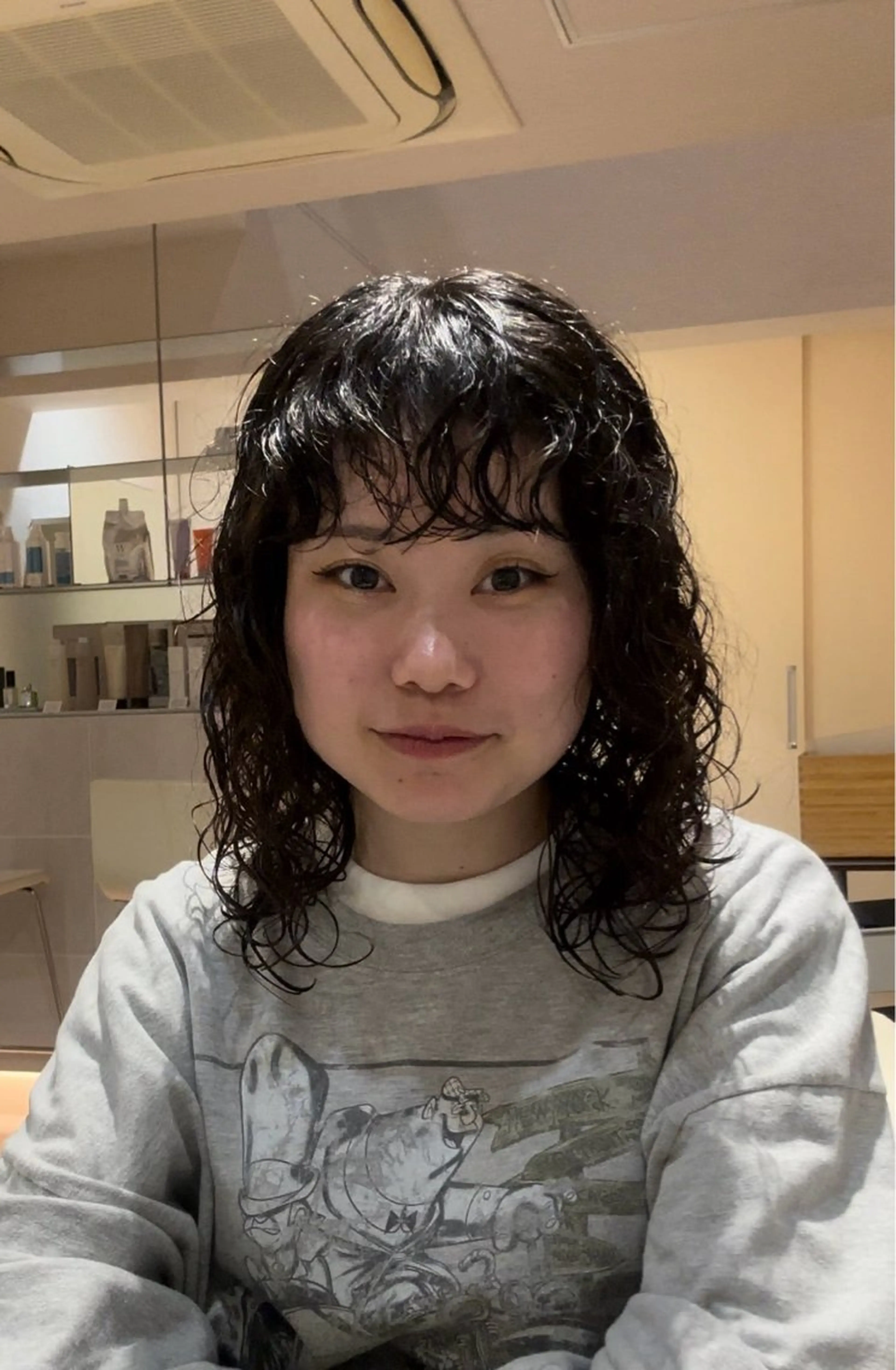 セミロング パーマ カット パーマ chlori所属・chlori なかおのヘアスタイル