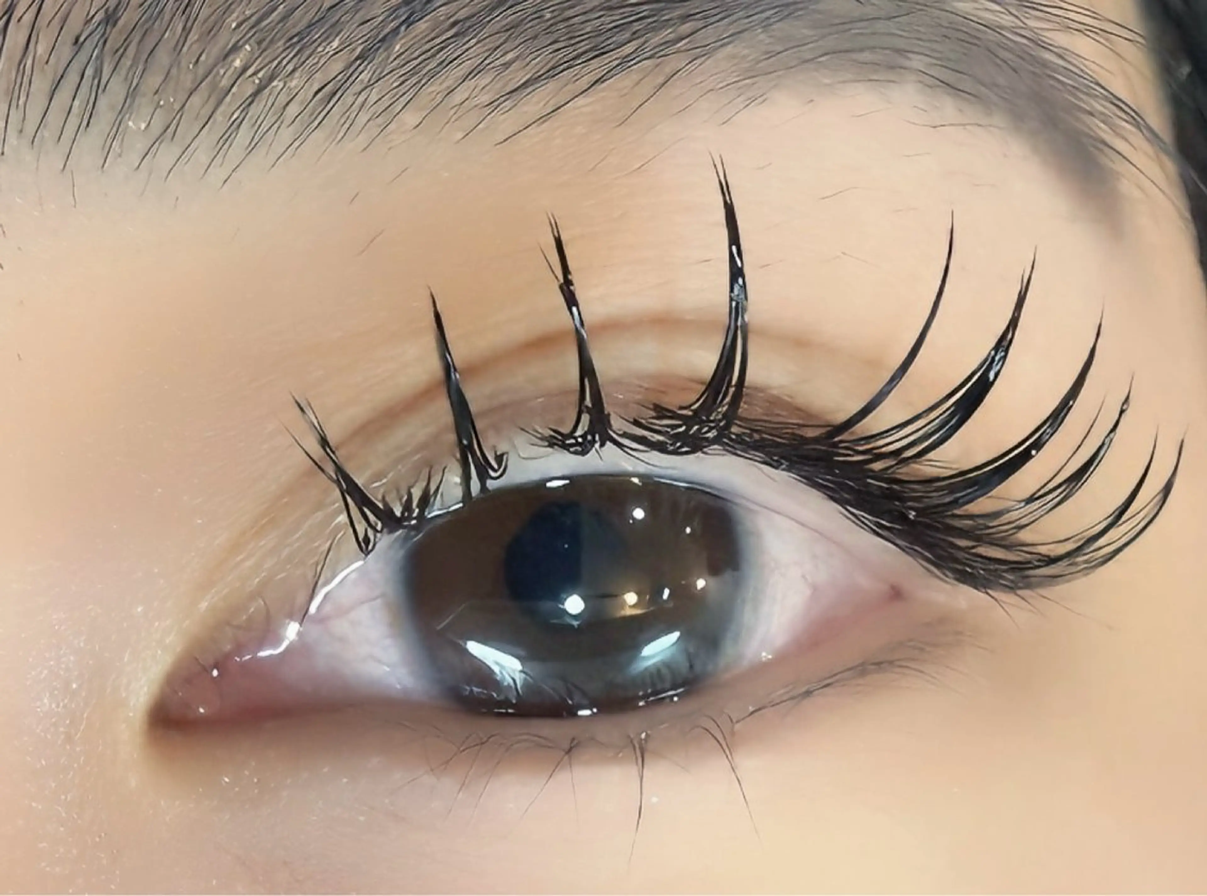 マツエク・マツパ 束感まつ毛 フラットラッシュ EYELA 𝑴𝑨𝑯𝑶🍒の眉毛・アイブロウイメージ