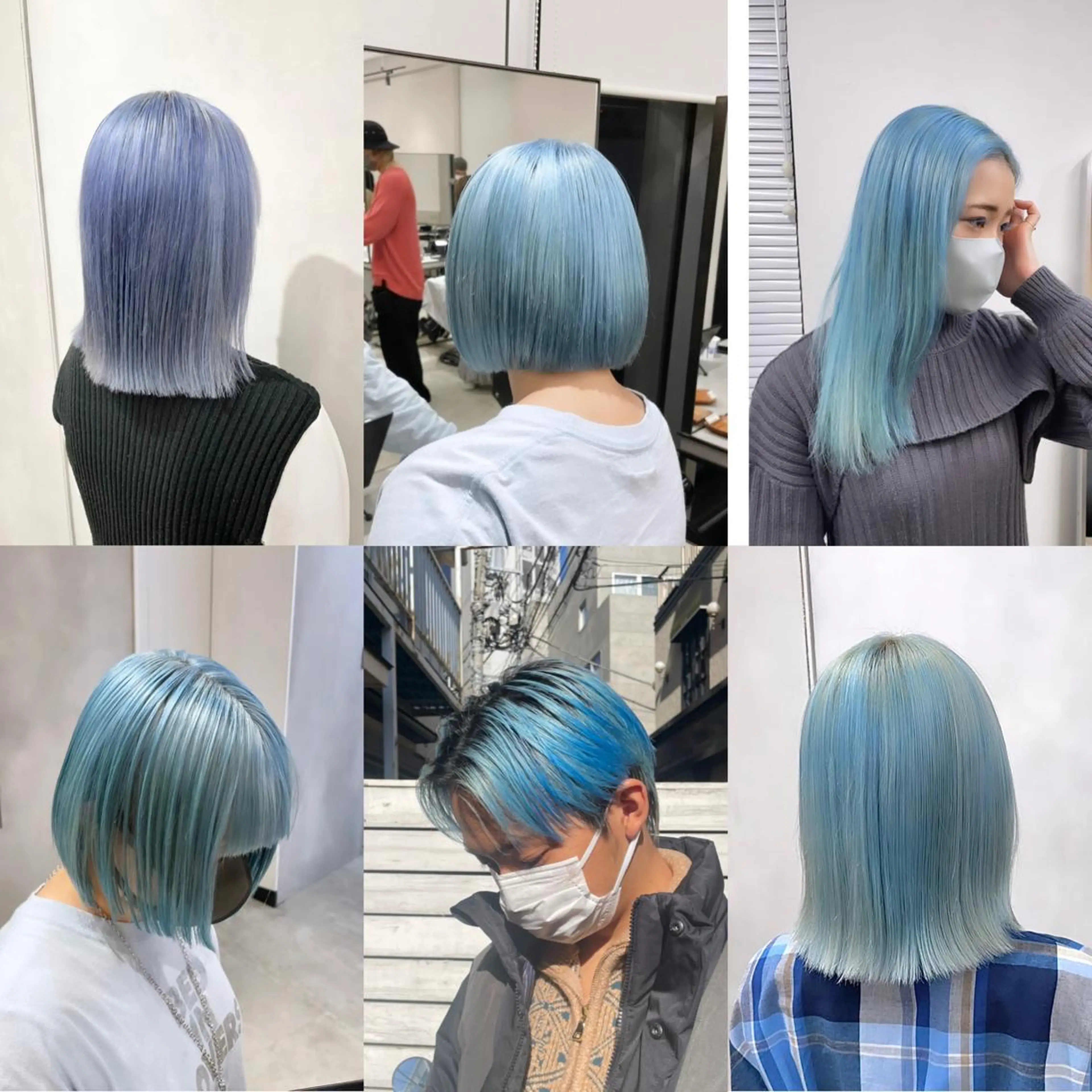 カラー ブルーカラー ヘアカラー トリートメント 🔷ダブルカラーハイ トーン🔷櫻井走のヘアスタイル