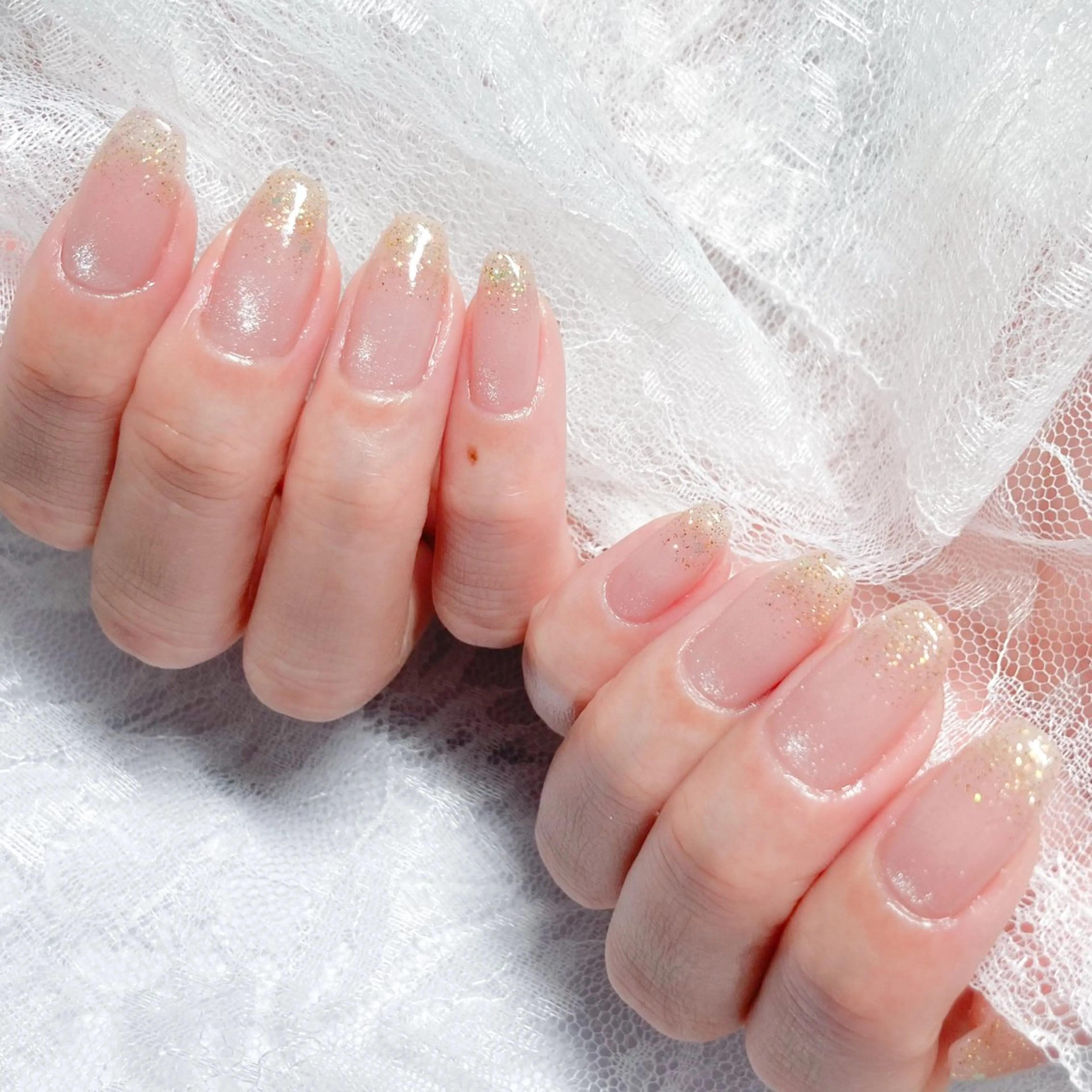 ネイル クリアネイル キラキラネイル ラメ(グリッター) マグネットネイル マグネットワンカラー ハンドネイル Terrace＋所属・Terrace＋ Nailのネイルデザイン