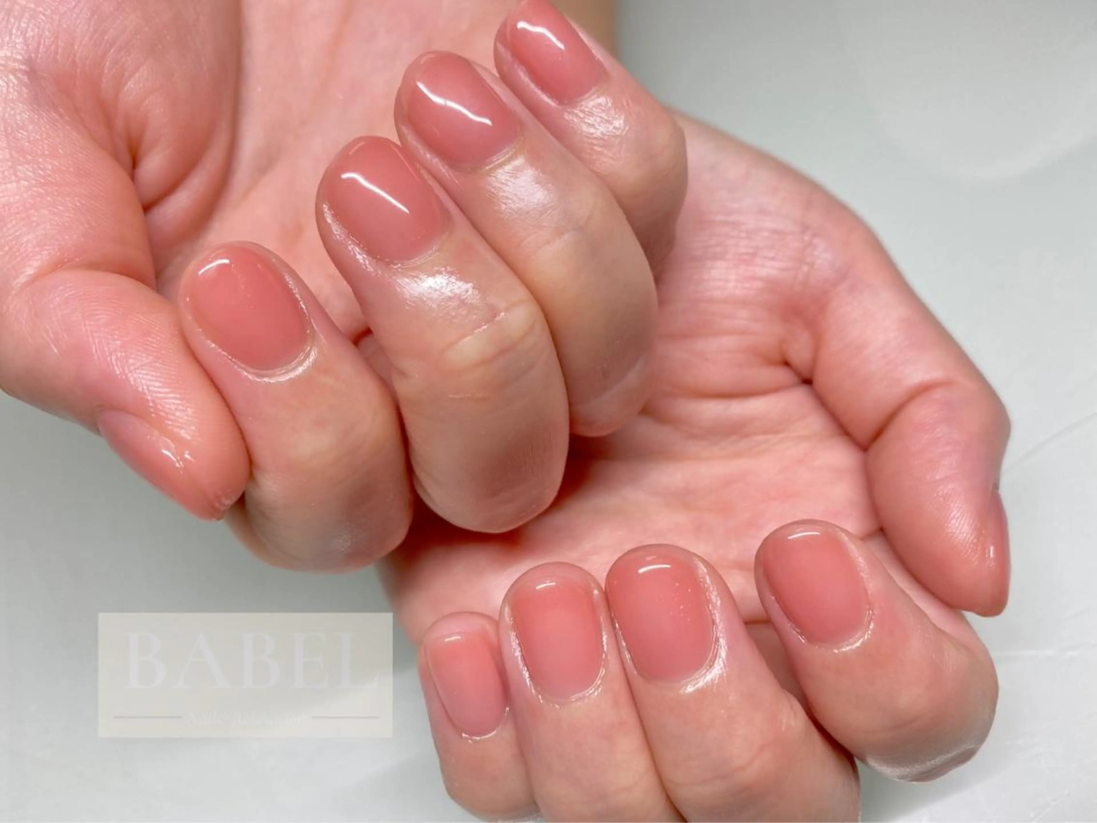 ネイル アートネイル オフィスネイル ワンカラーネイル ショートネイル BABELバベル所属・江戸川橋✨BABEL 【バベル】大人可愛いのネイルデザイン