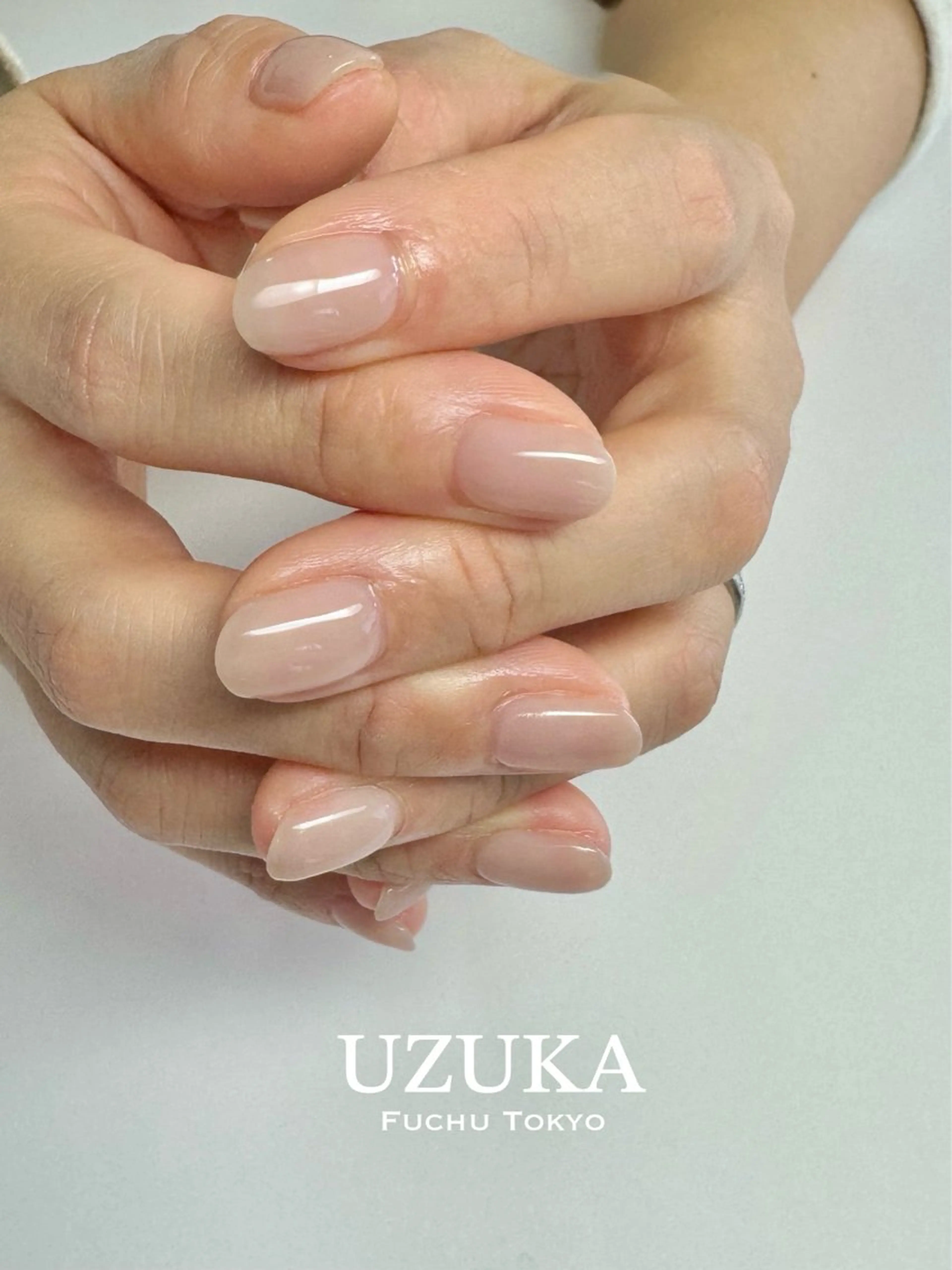 ネイル オフィスネイル ワンカラーネイル フットネイル 【 enn 】 Uzuka Yukaのネイルデザイン