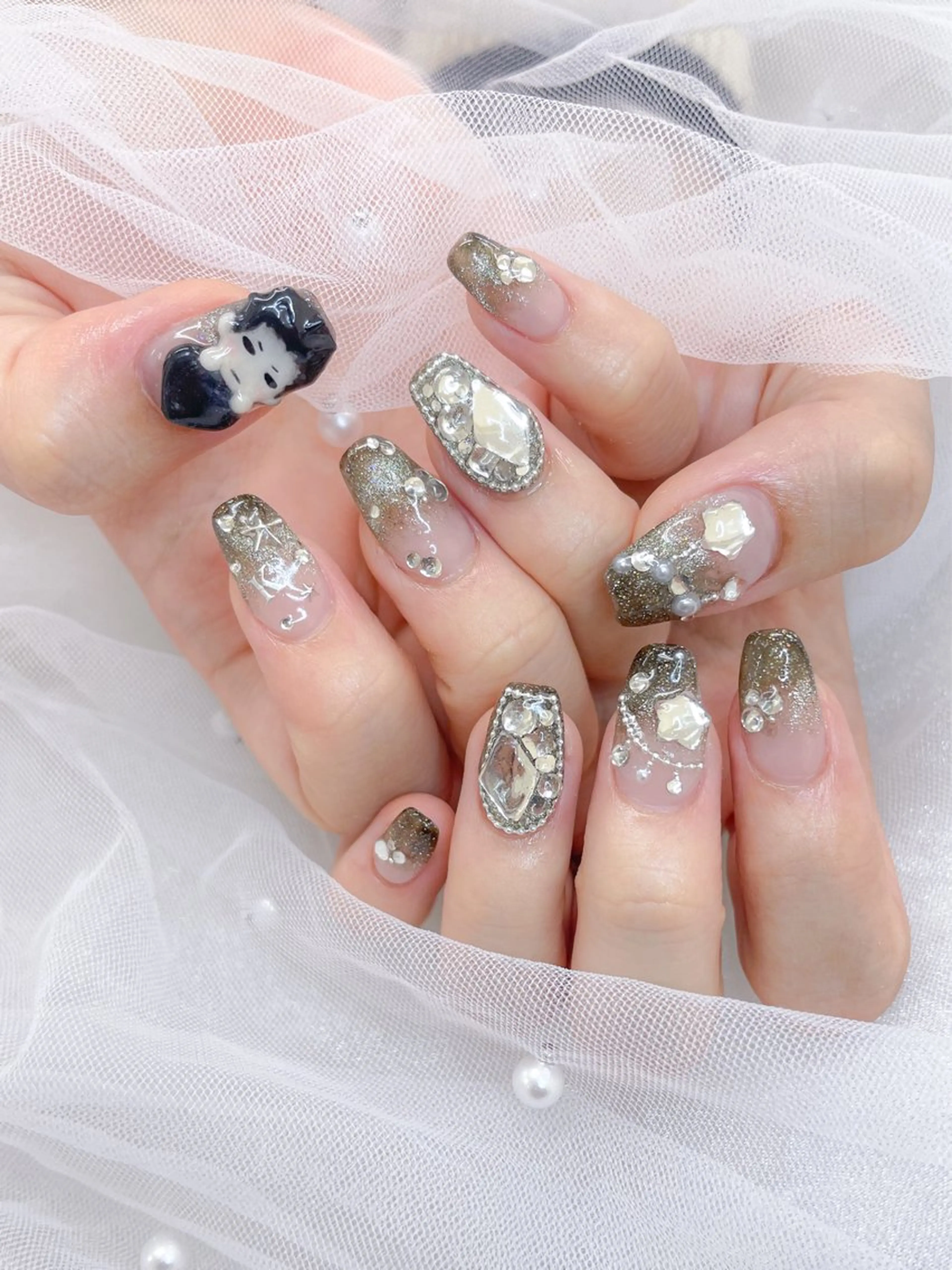 ネイル スカルプネイル ハンドネイル 五十嵐 美智のネイルデザイン