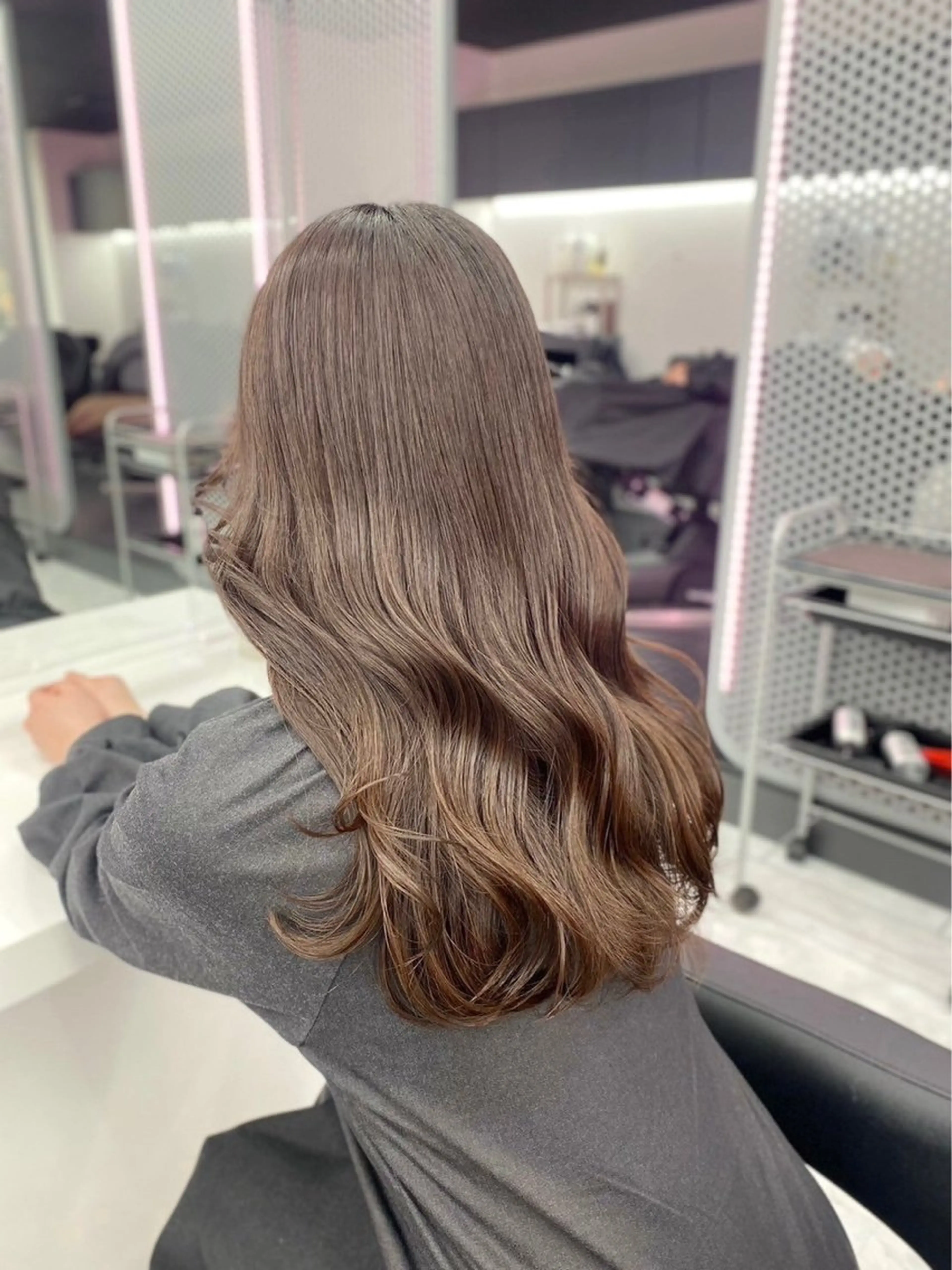 ロング カラー ヘアカラー トリートメント 髪質改善🩰透明感カ ラー🎀hinanoのヘアスタイル