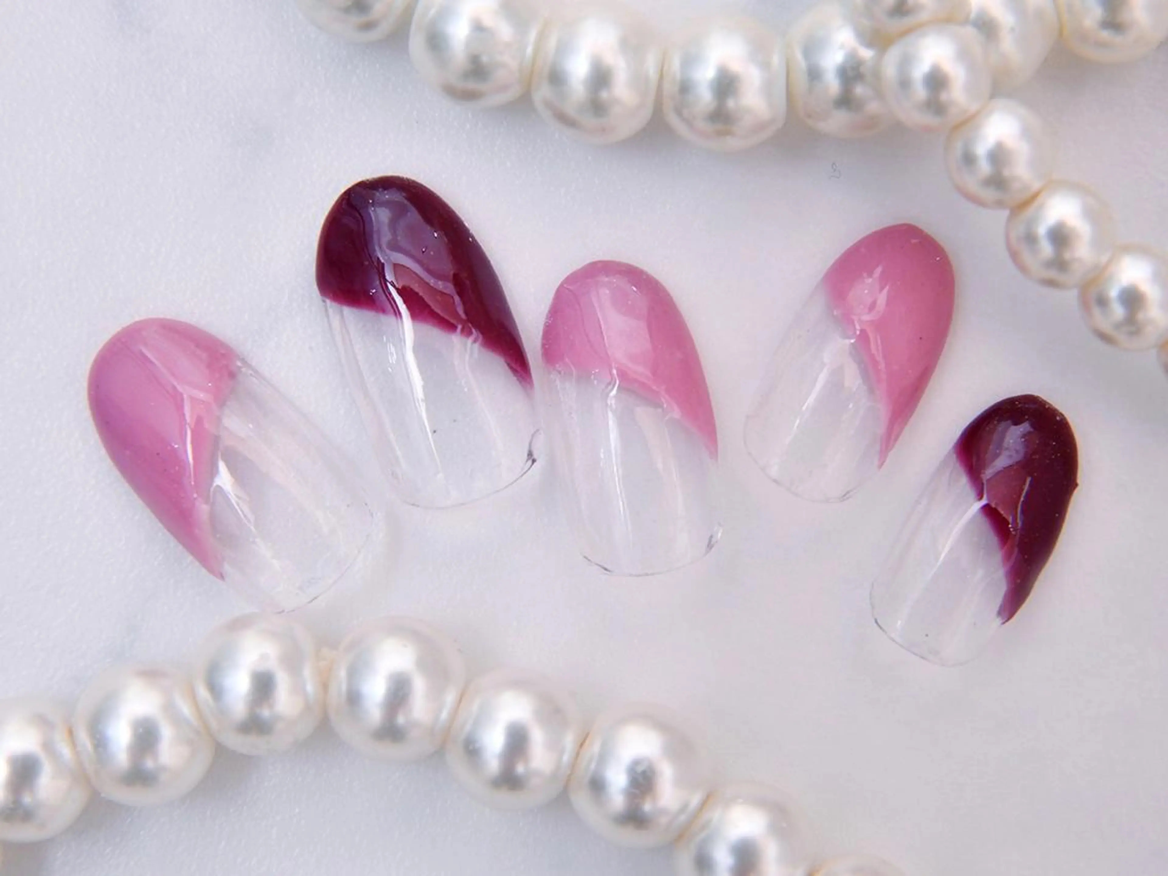 ネイル 桜ネイル クリアネイル フットネイル ジェルネイル キラキラネイル Tiary Nail Yのネイルデザイン