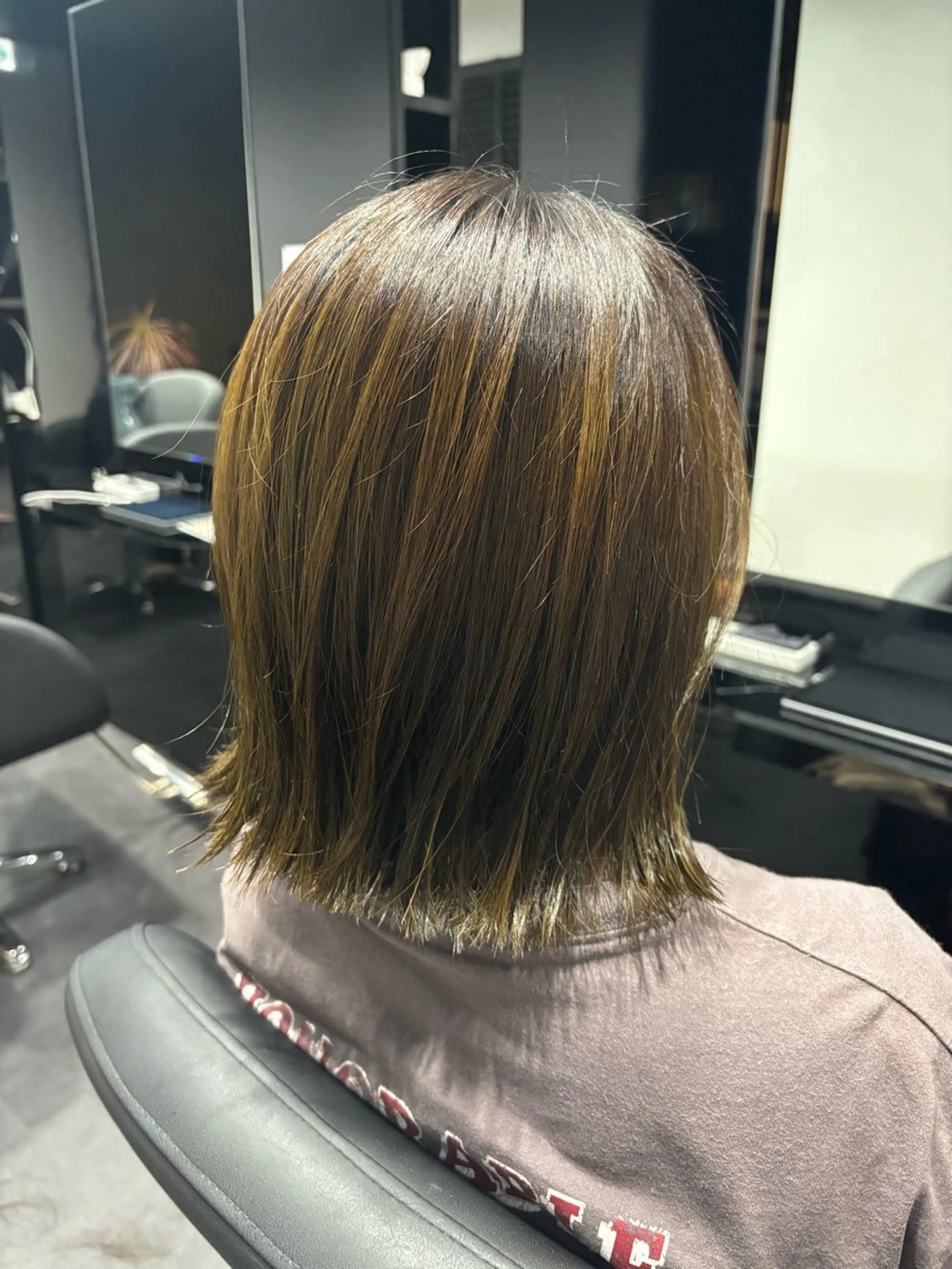 ショート ボブ 外ハネヘア 福島 菜摘のヘアスタイル