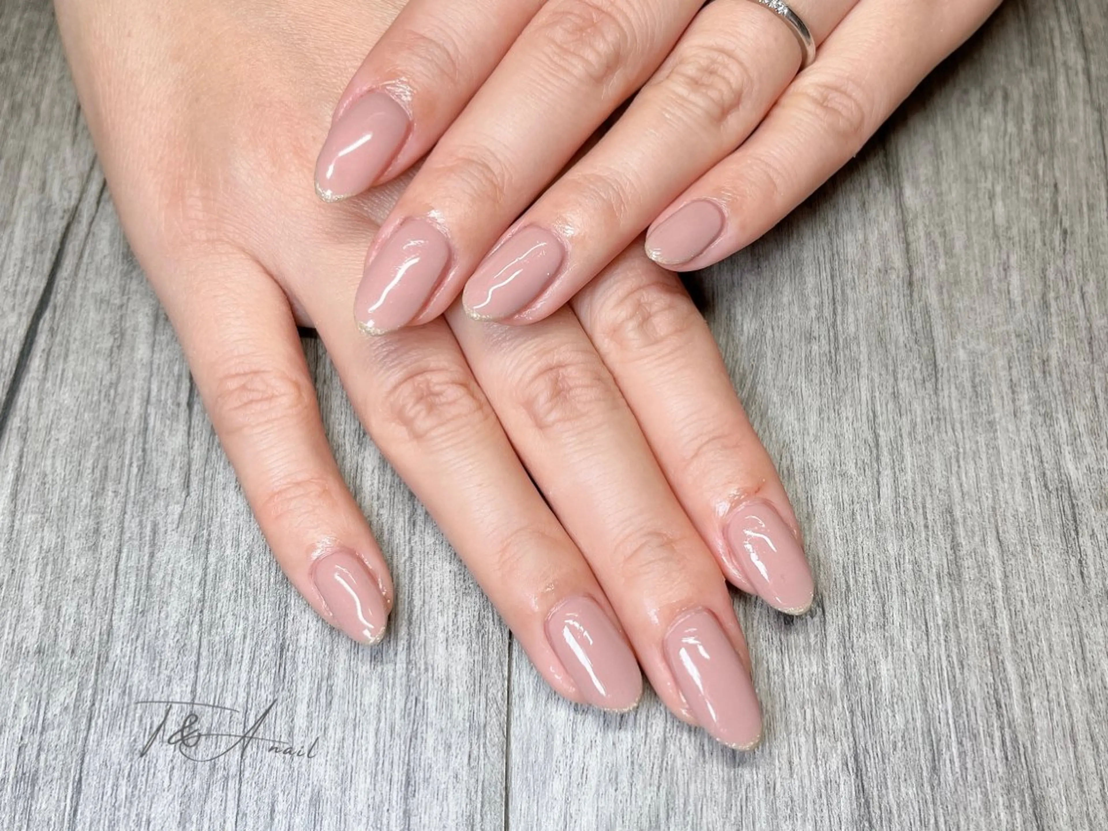 ネイル フレンチネイル ジェルネイル オフィスネイル スカルプネイル シンプルネイル ハンドネイル T&A nailのネイルデザイン