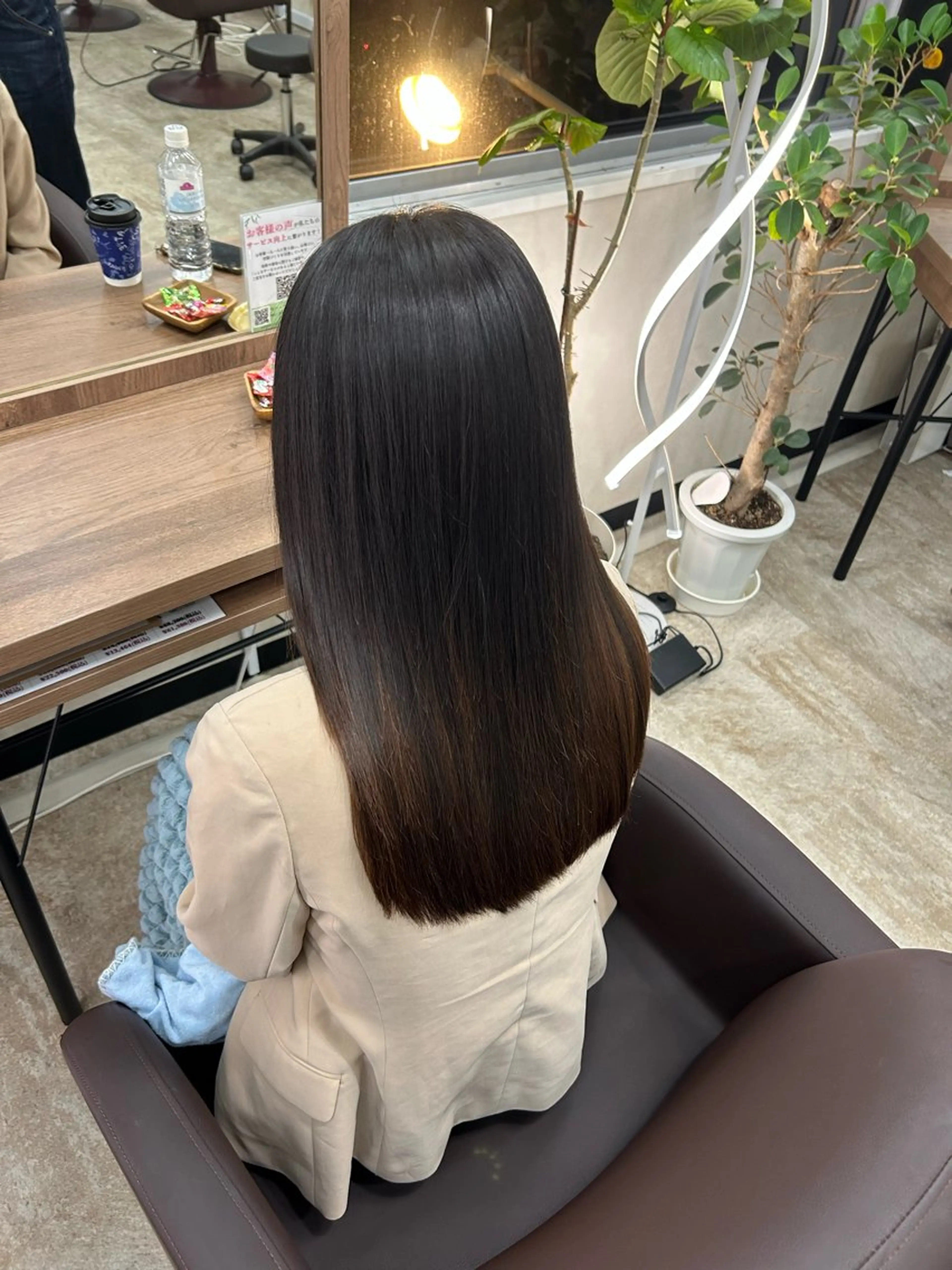 ロング トリートメント ANFINI所属・倖紫✨ONEカラー 髪質改善🫧のヘアスタイル