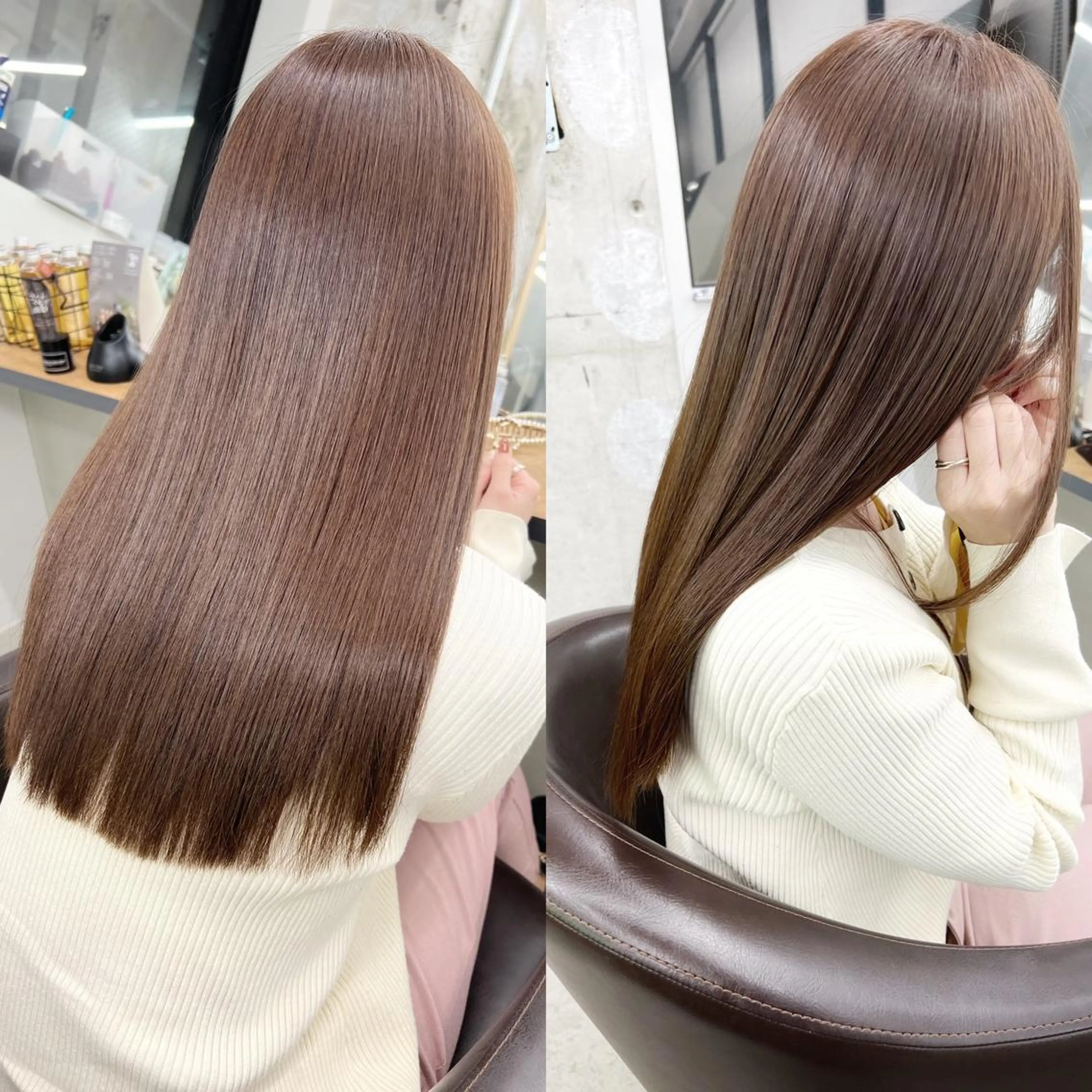 ロング カラー ケアカラー 髪質改善 カット ヘアカラー 縮毛矯正 トリートメント 【ネウィ天王寺 】seiyaのヘアスタイル