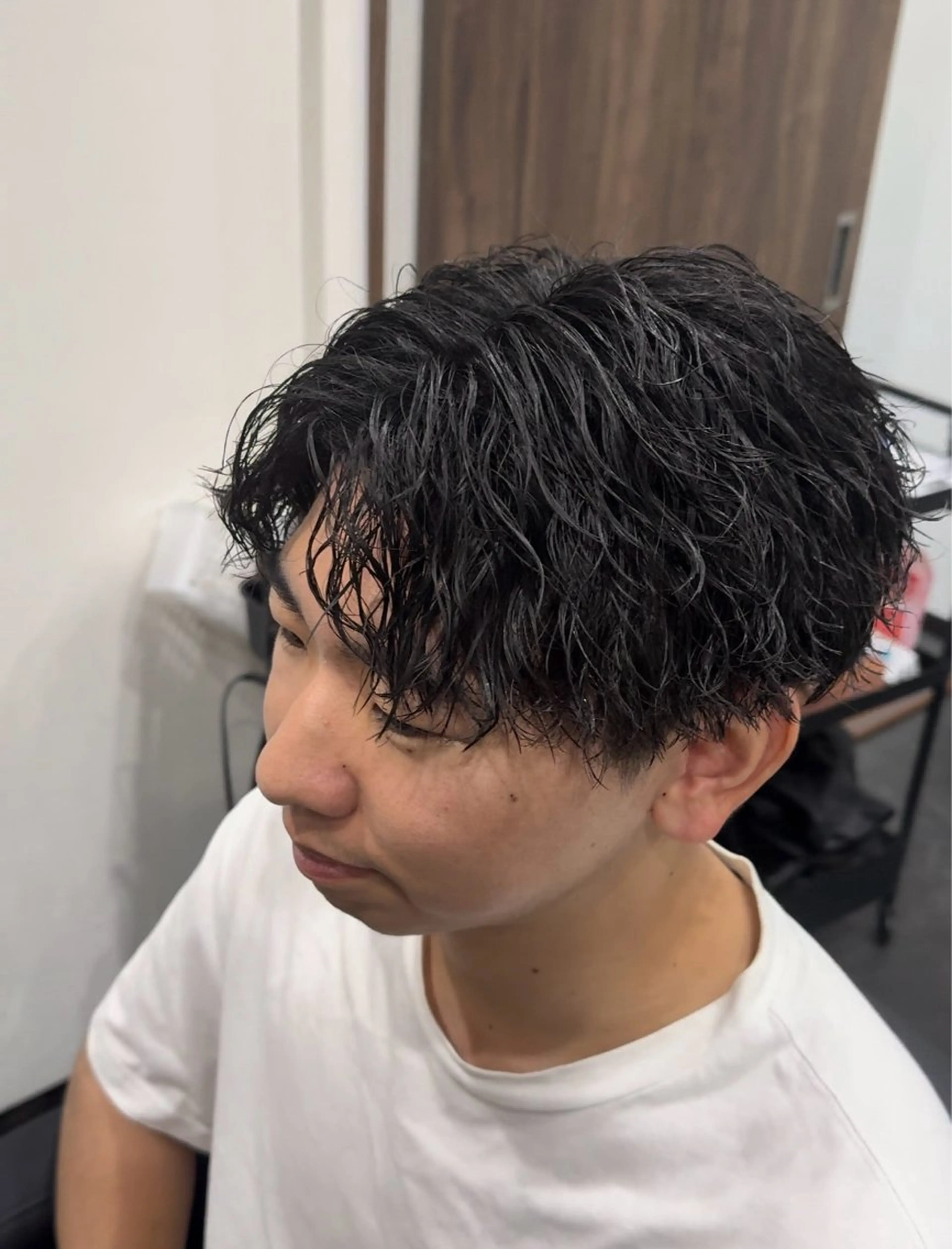 メンズカット＋波巻きパーマの写真