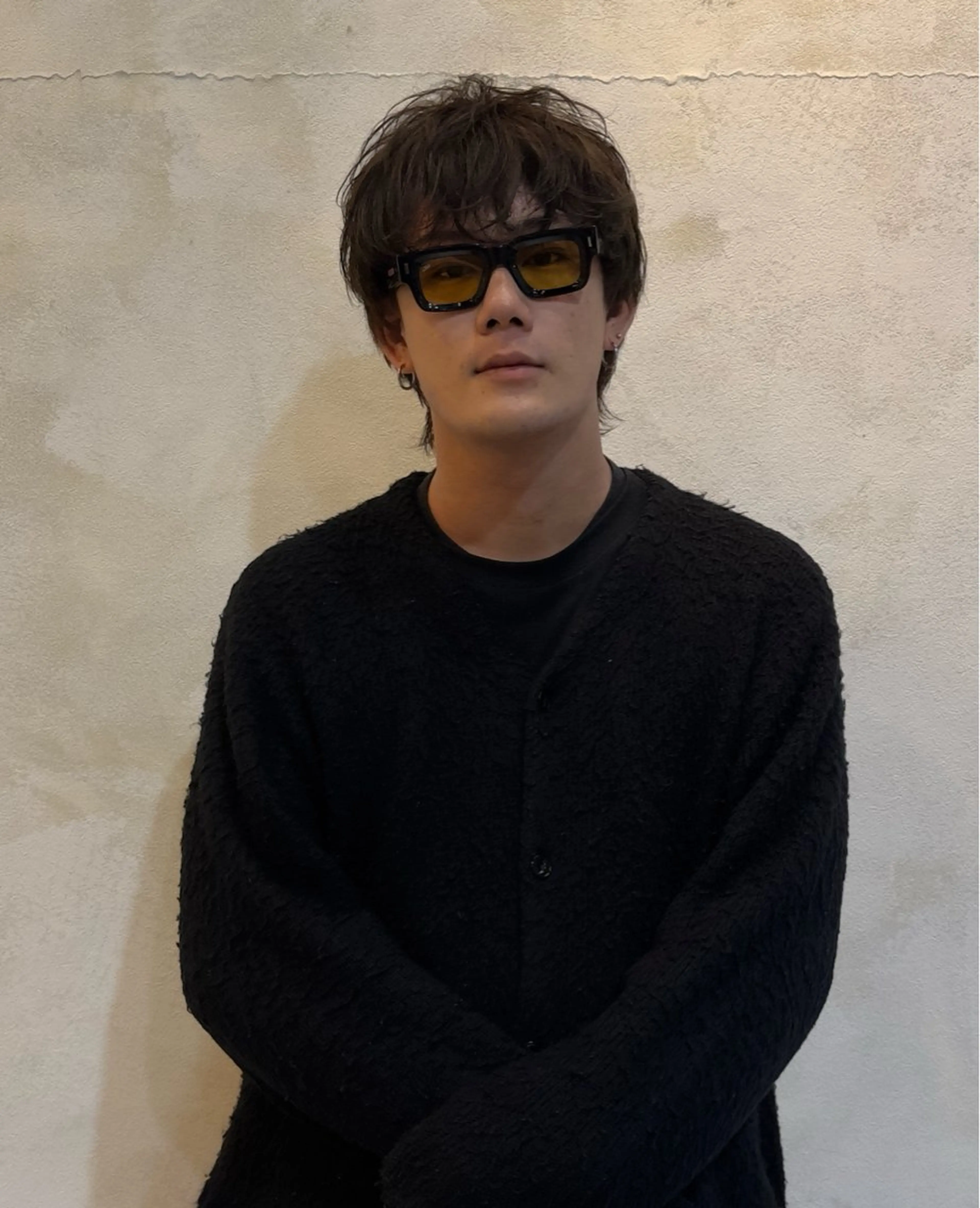 カラー メンズ ブラウンカラー オリーブブラウン ヘアカラー 大須/パーマモデル 木場 健斗🌳のヘアスタイル