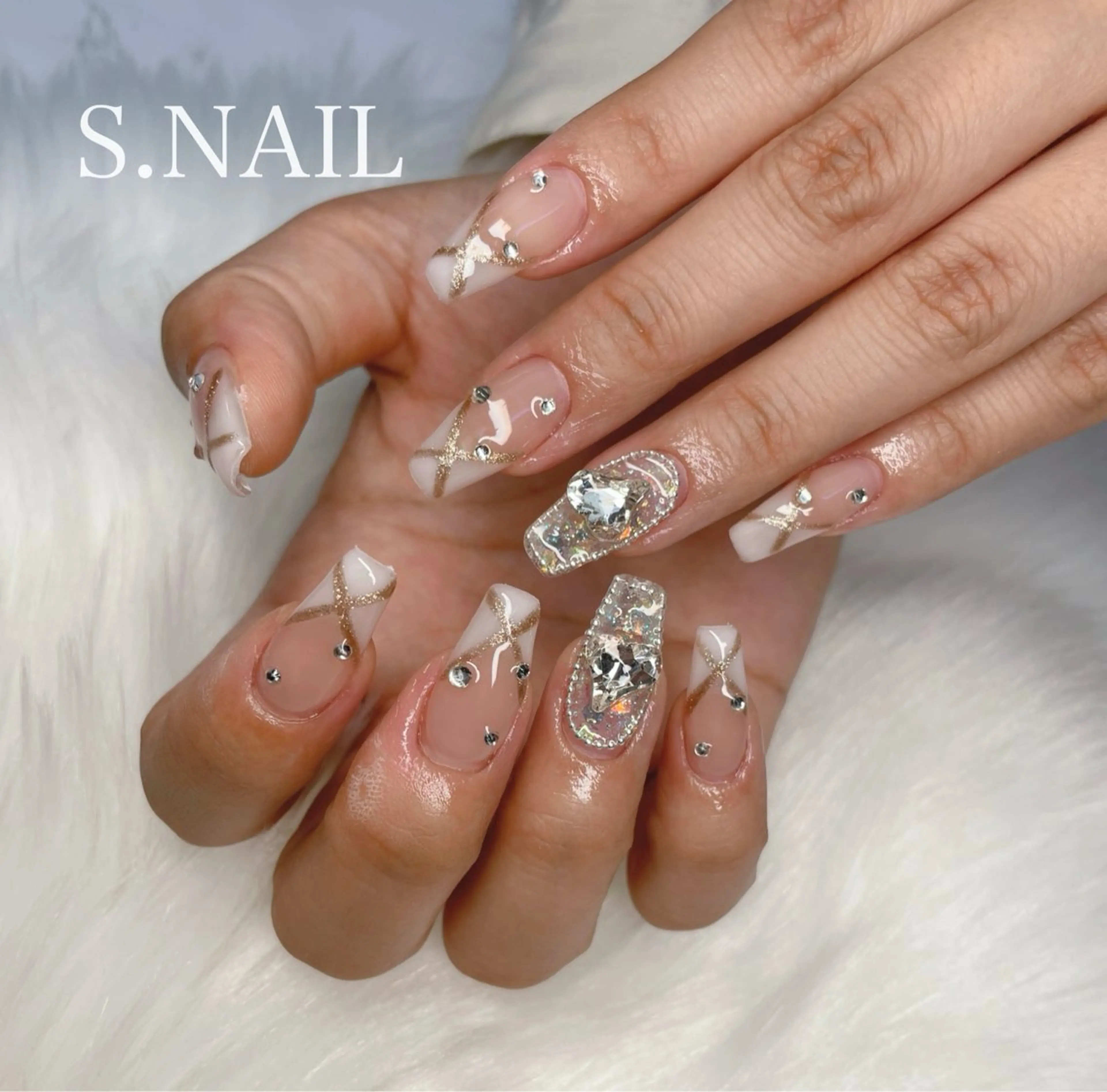 ネイル 持ち込み ハンドネイル S♡NAIL所属・S.NAIL Suuのネイルデザイン