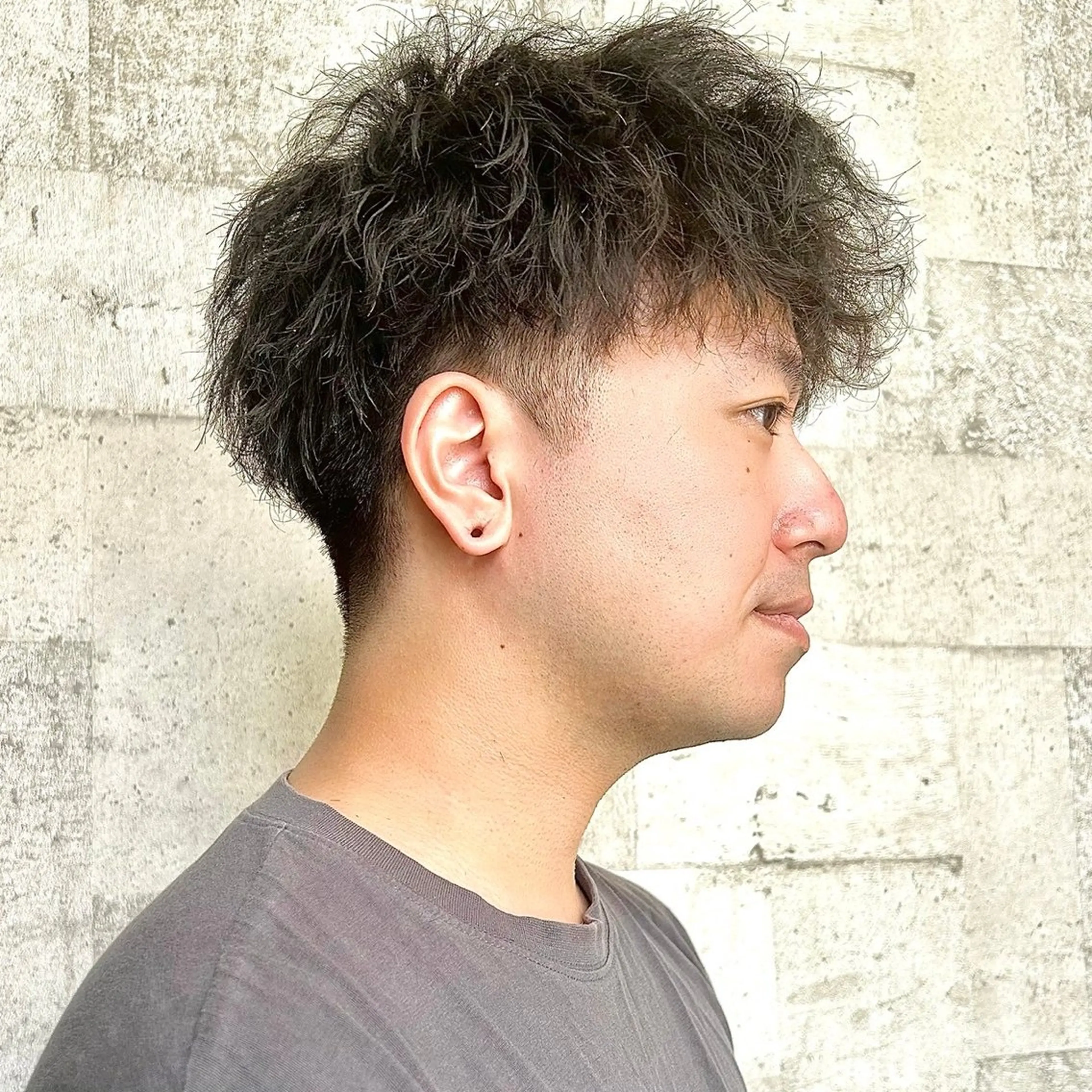 パーマ メンズ センターパート マッシュ メンズパーマ スパイキーショート ツイストスパイラルパーマ カット パーマ 🍒中川葵久美🍒 メンズ/パーマのヘアスタイル