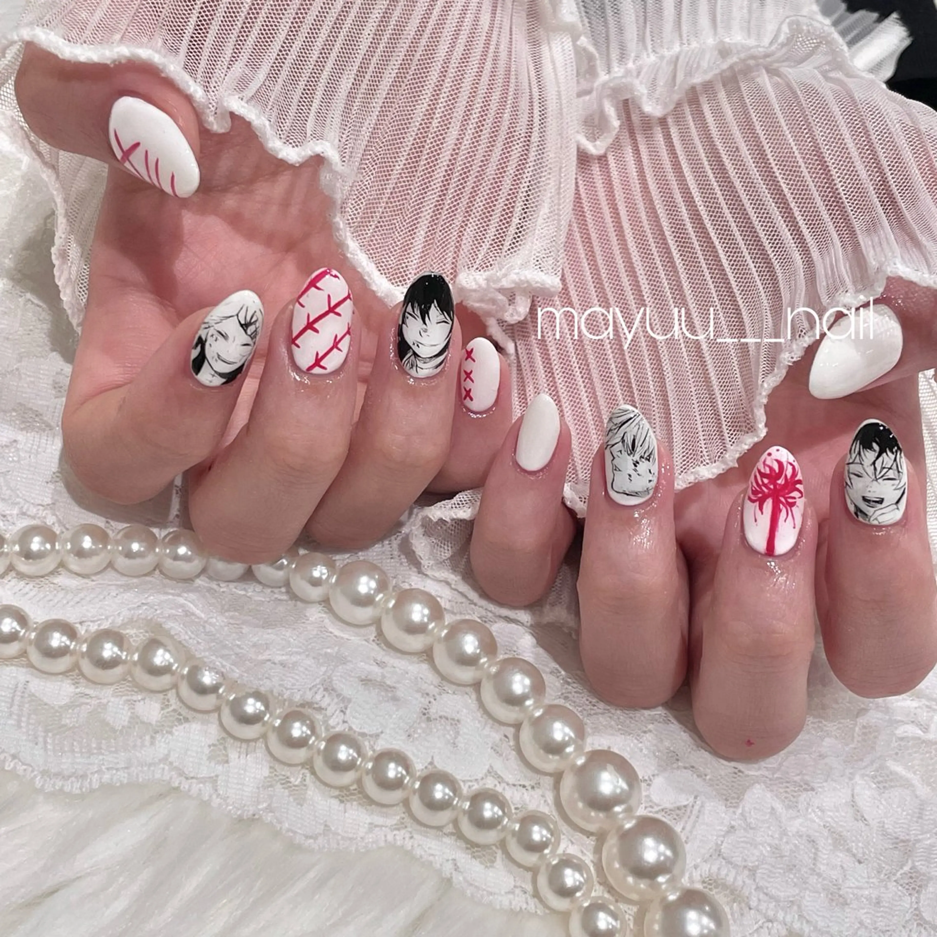 ネイル 🎀 Mayu 🎀痛ネイルのネイルデザイン