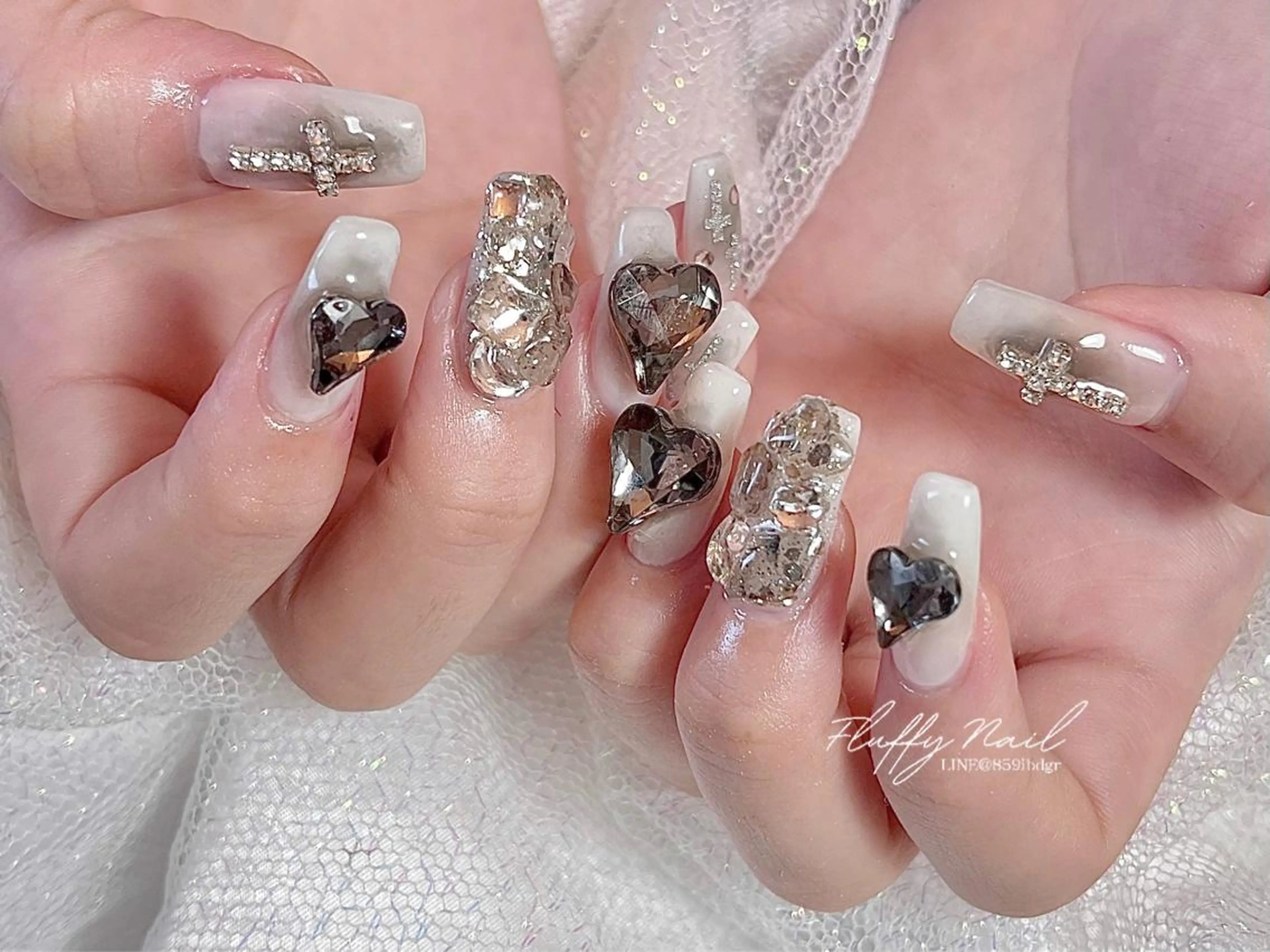 【スカルプ】アート・パーツ付け放題の写真