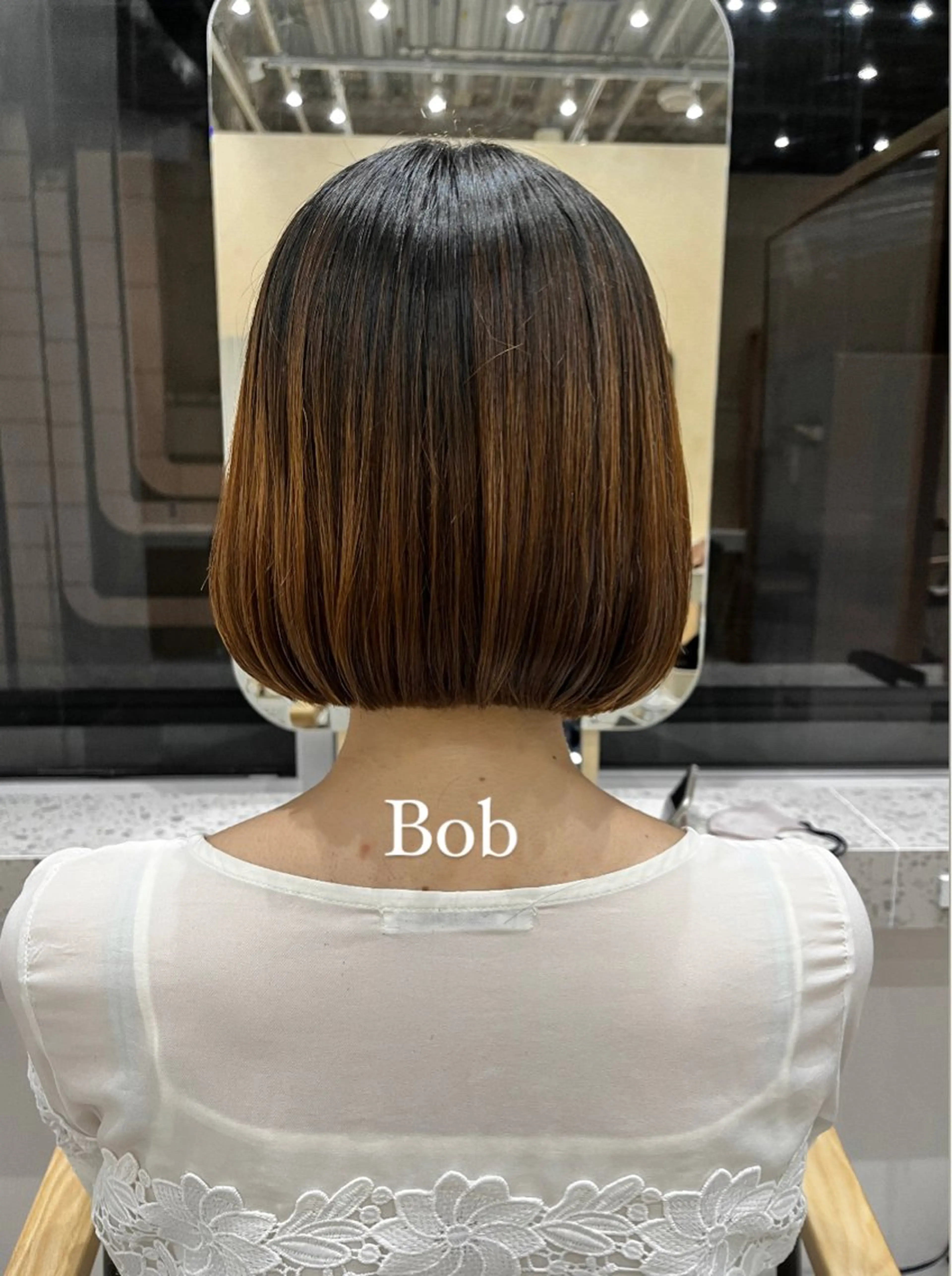 ミディアム ヘアアレンジ 🥀暖色韓国ヘア💕 保科侑花のヘアスタイル