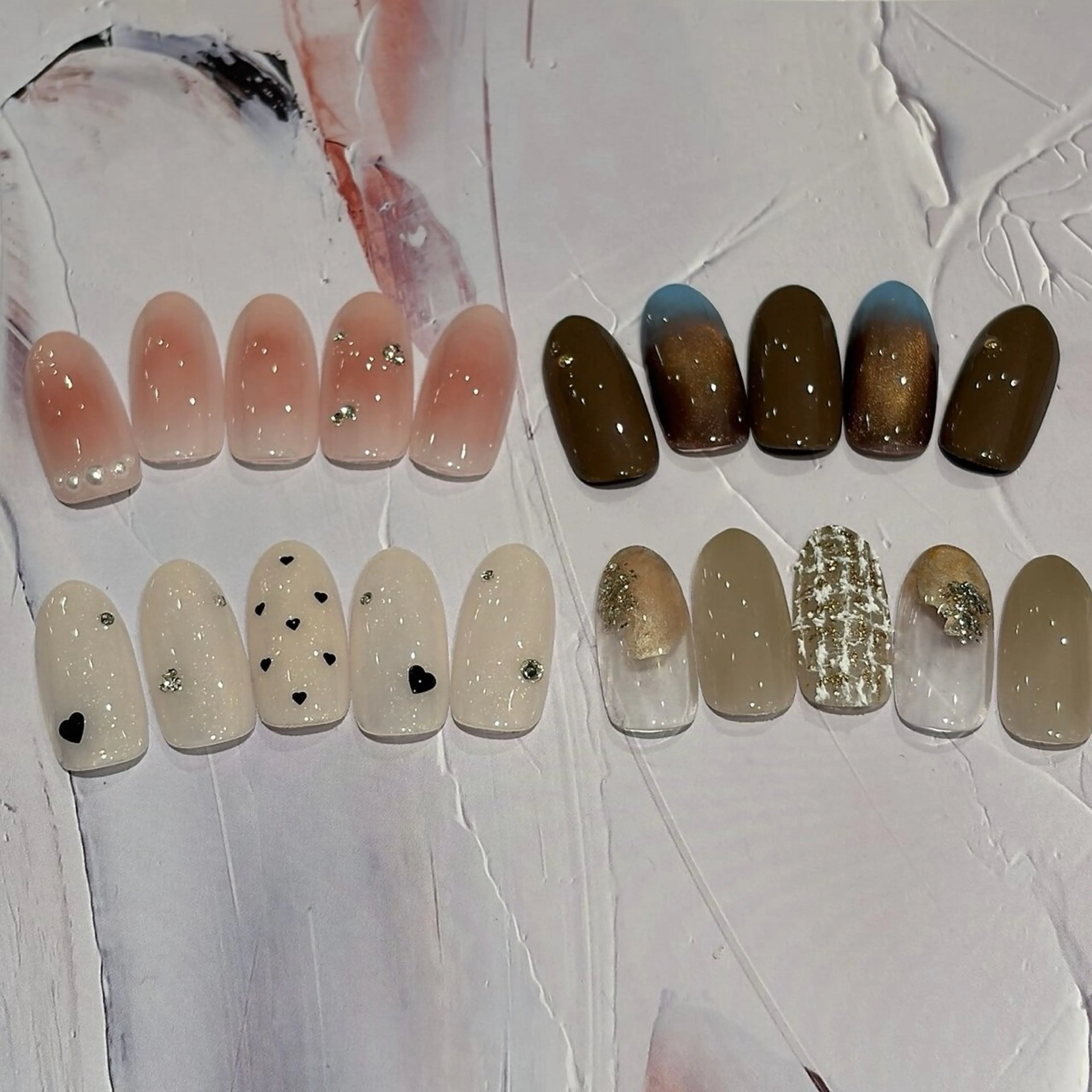 【ハンド大人気🩷】選べるワンホン/ニュアンス定額🩵色変え無料🩵ジェルオフ込の写真