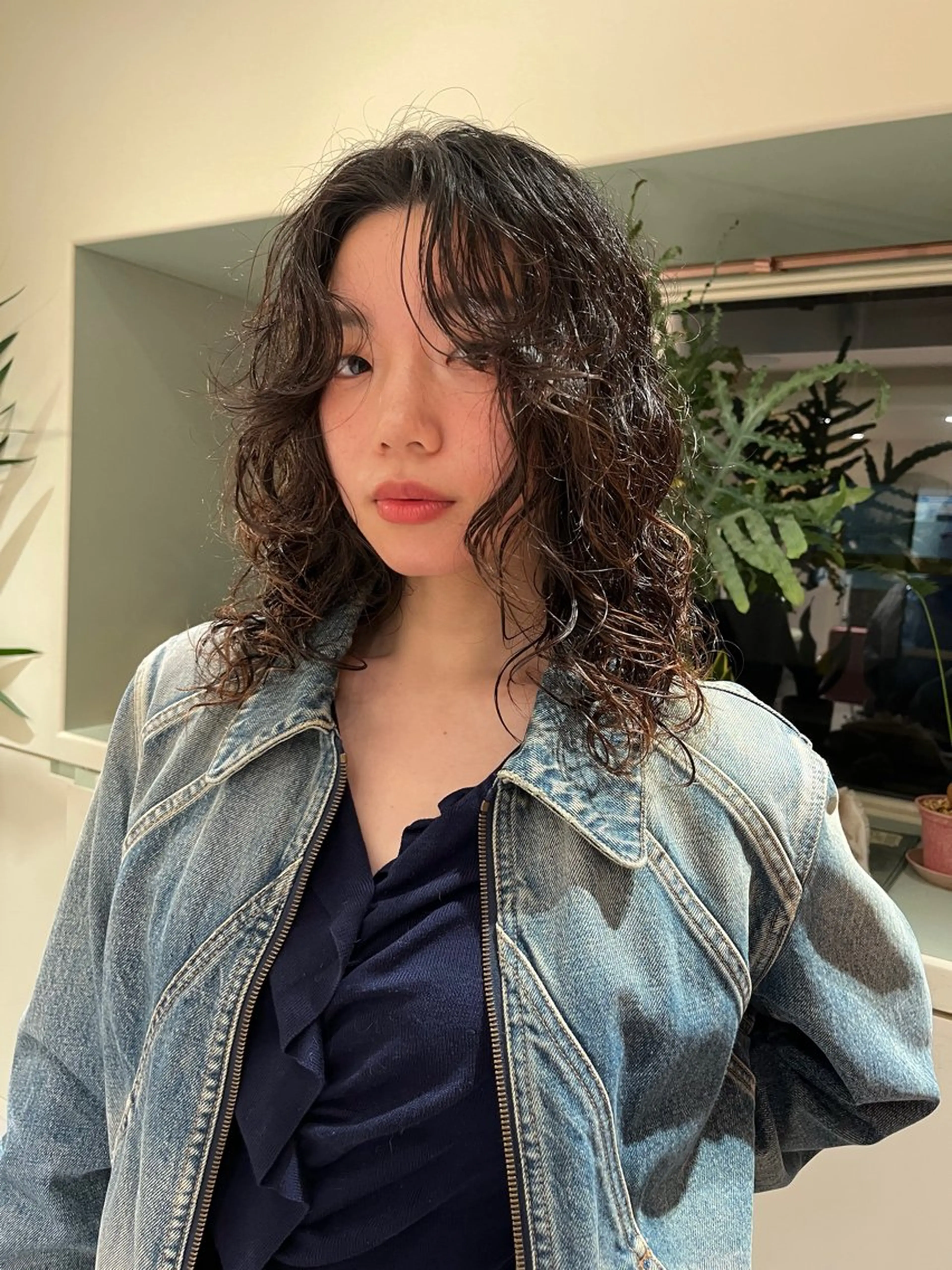 ミディアム パーマ ミディアムパーマ レイヤーカット カット パーマ ヘアセット🎀パーマ Tsubasaのヘアスタイル