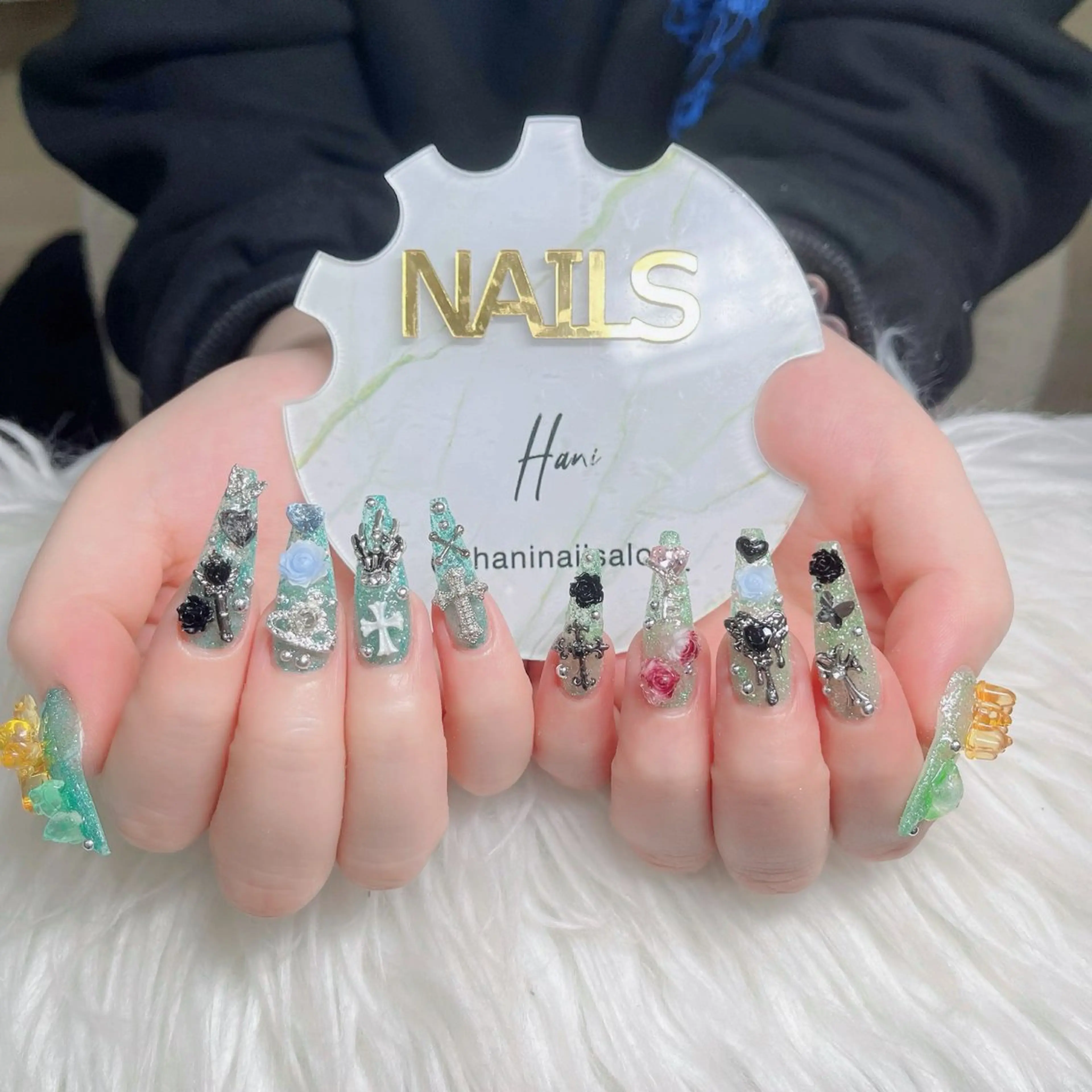 ネイル フットネイル フレンチネイル グラデーション 韓国ネイル ロングネイル ハンドネイル Hani Nail Salonのネイルデザイン