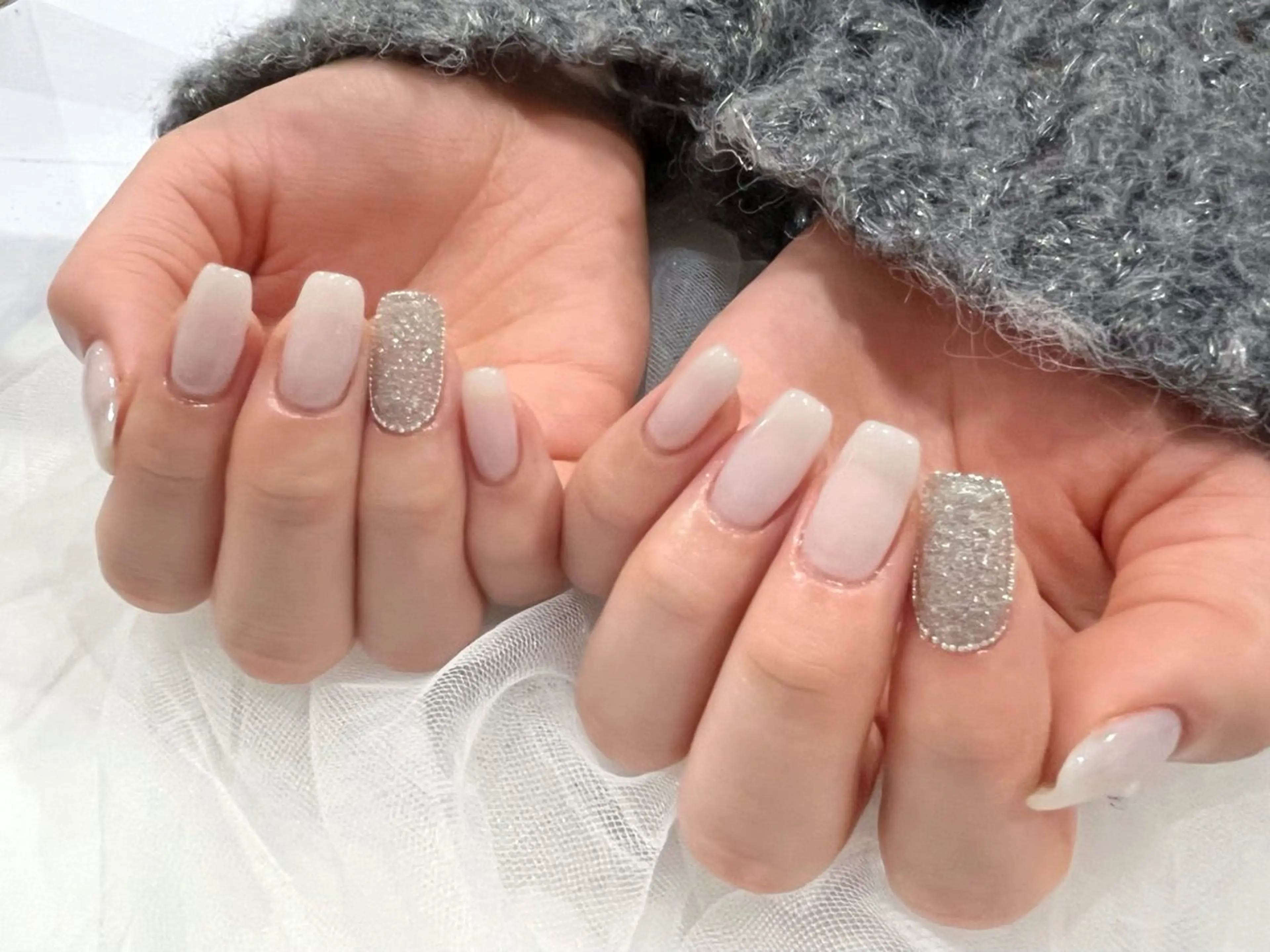 ネイル ホワイト Nail salon Cielel⟡Ayaのネイルデザイン