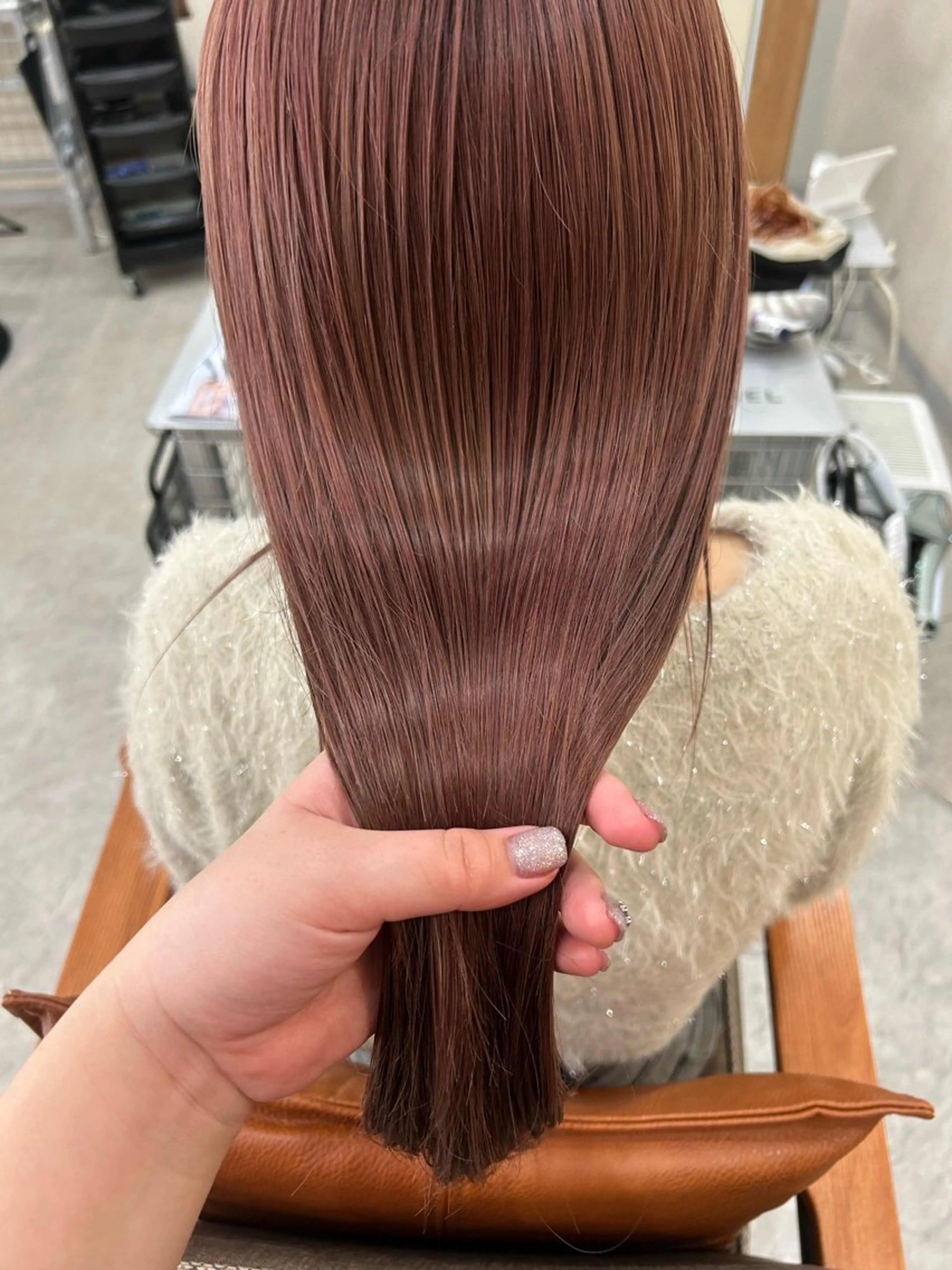 ロング カラー ブリーチ 髪質改善 カット ヘアカラー トリートメント ボブ/透明感カラー 🧸YUI❤️のヘアスタイル