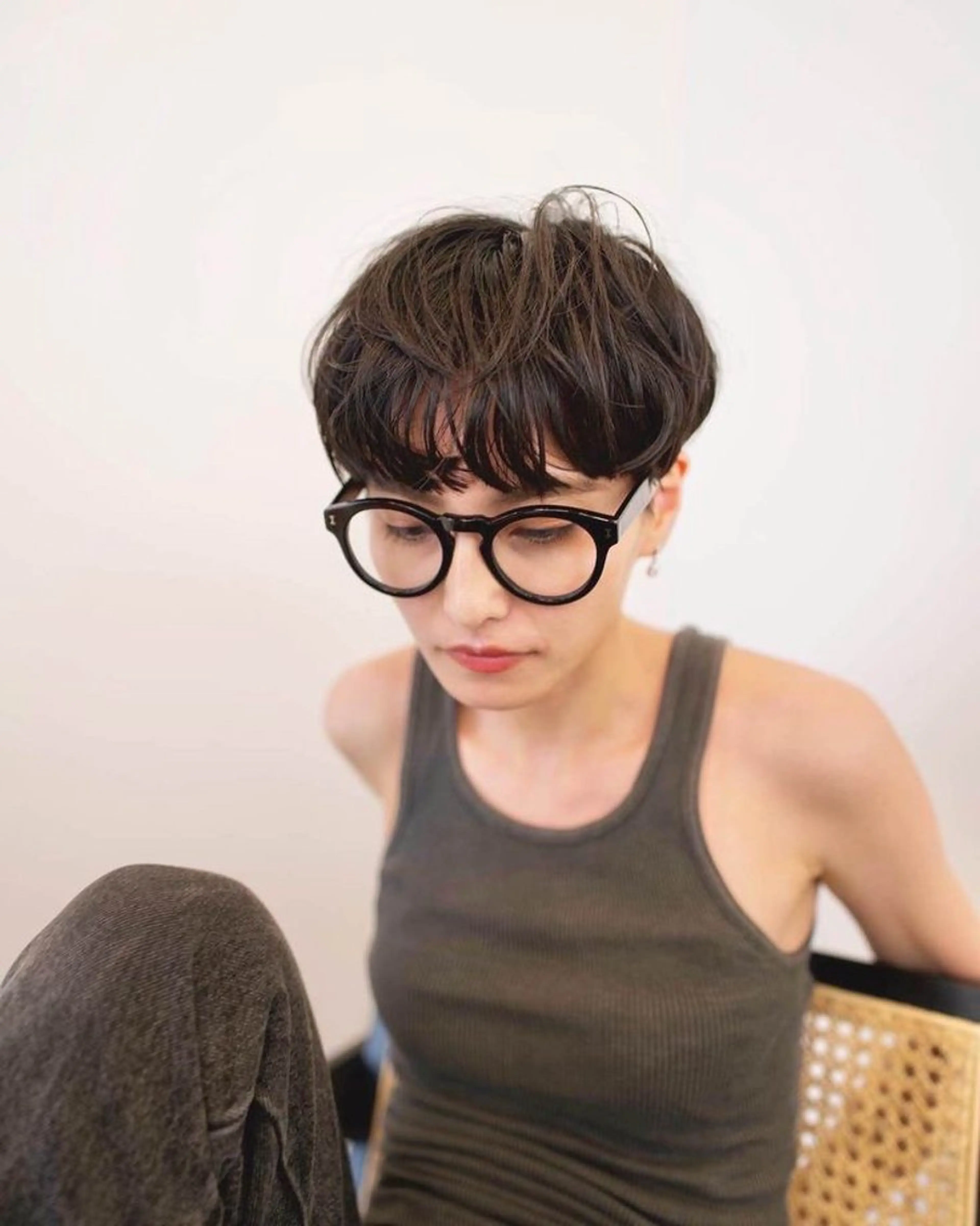 ショート パーマ ヘアアレンジ ショートボブ ハンサムショート ボブ ショートヘア 🌼memoto 東三国店🌼のマツエク・マツパデザイン