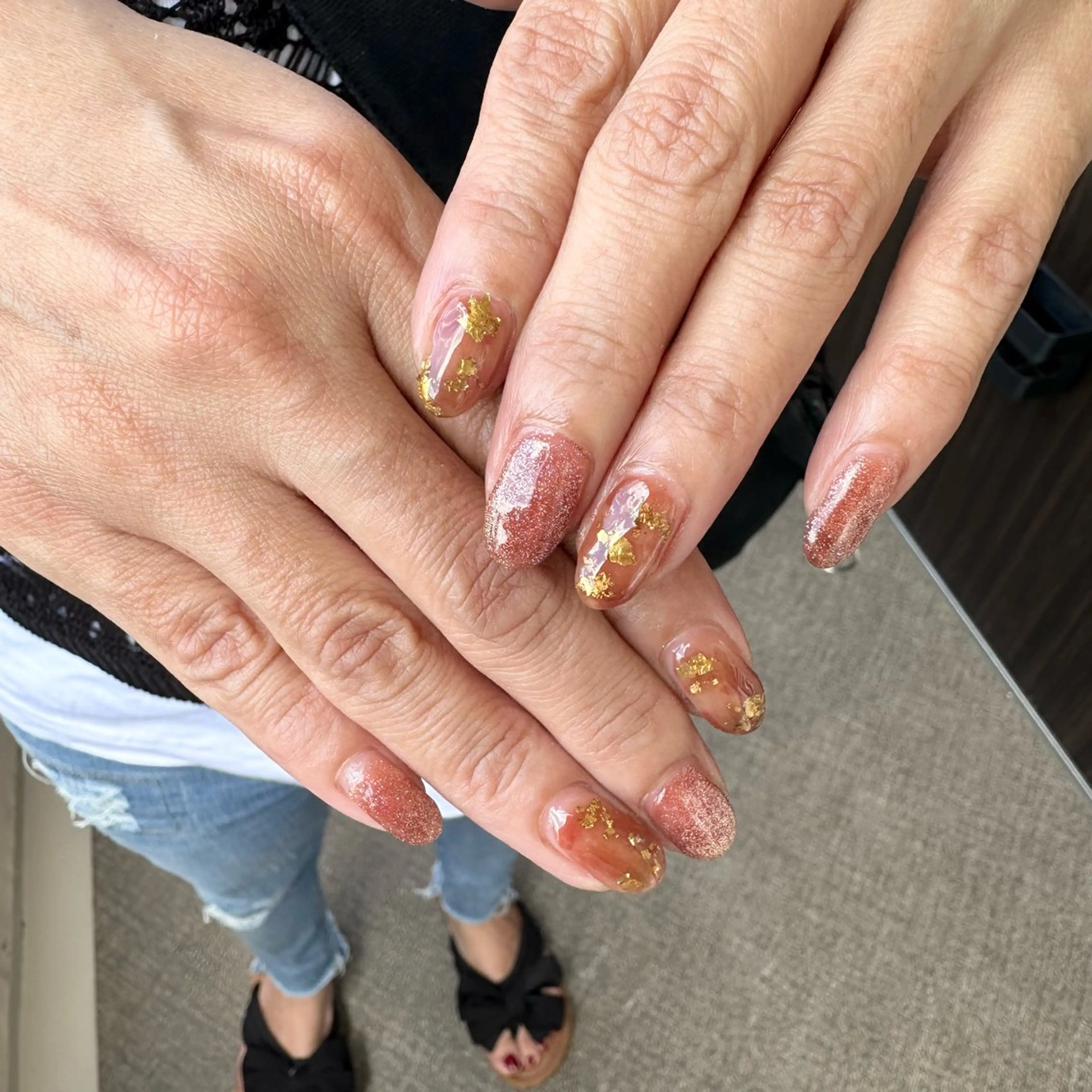 ネイル ブラウン ハンドネイル niko nailのネイルデザイン