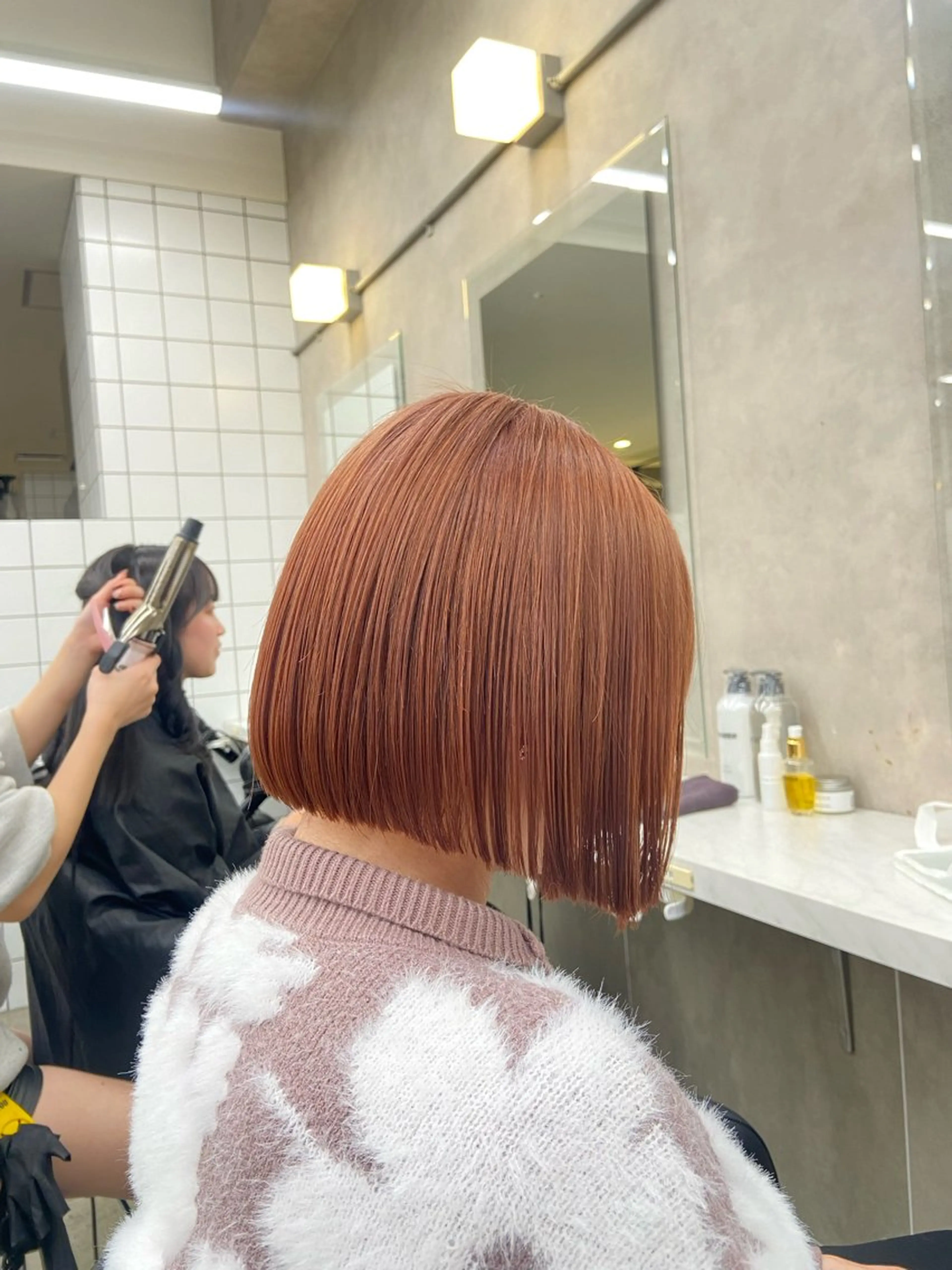 ショート カラー ヘアアレンジ flammeum所属・ハイトーン/ボブ /misakiのヘアスタイル