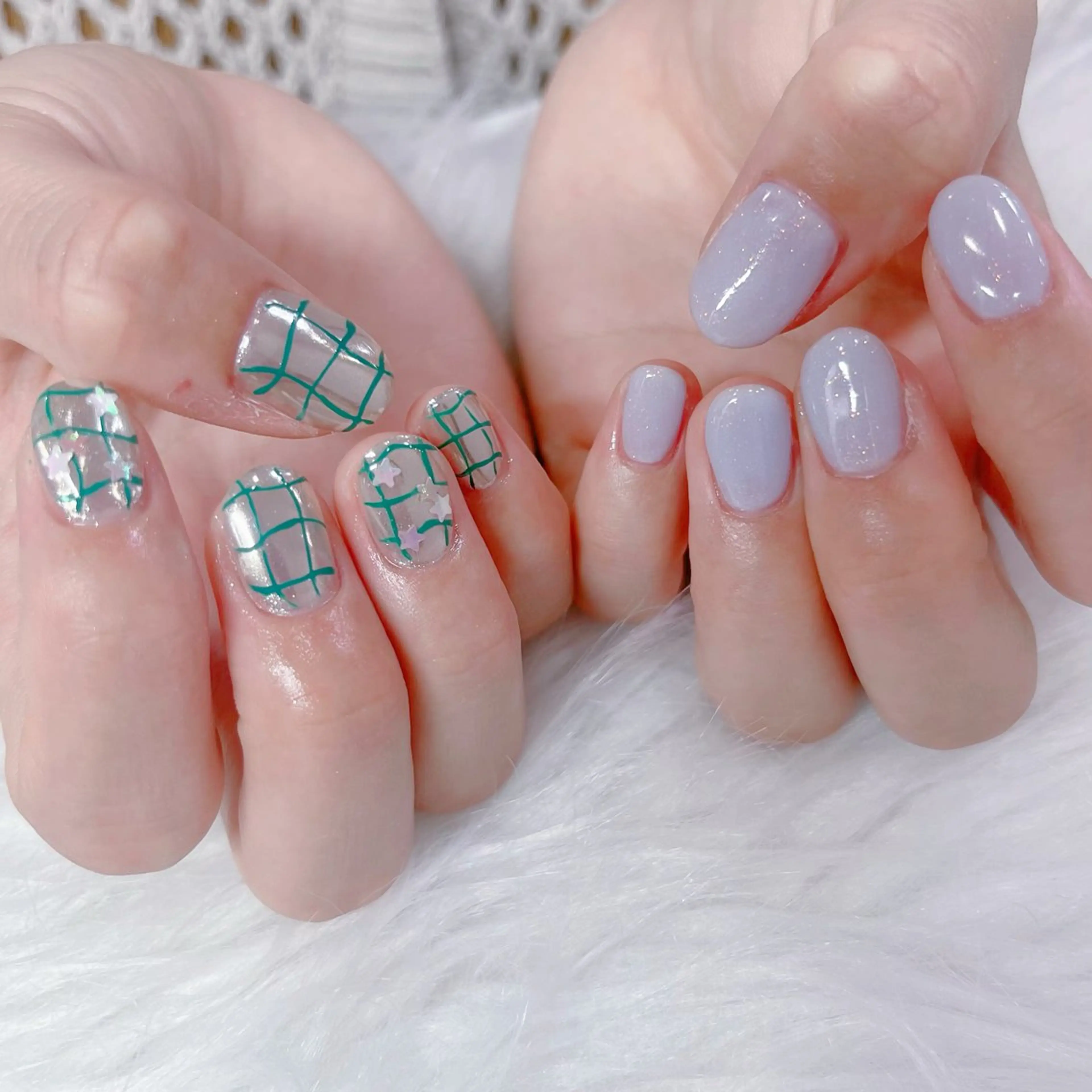 ネイル ハンドネイル Maya 🧊🫧‪のネイルデザイン
