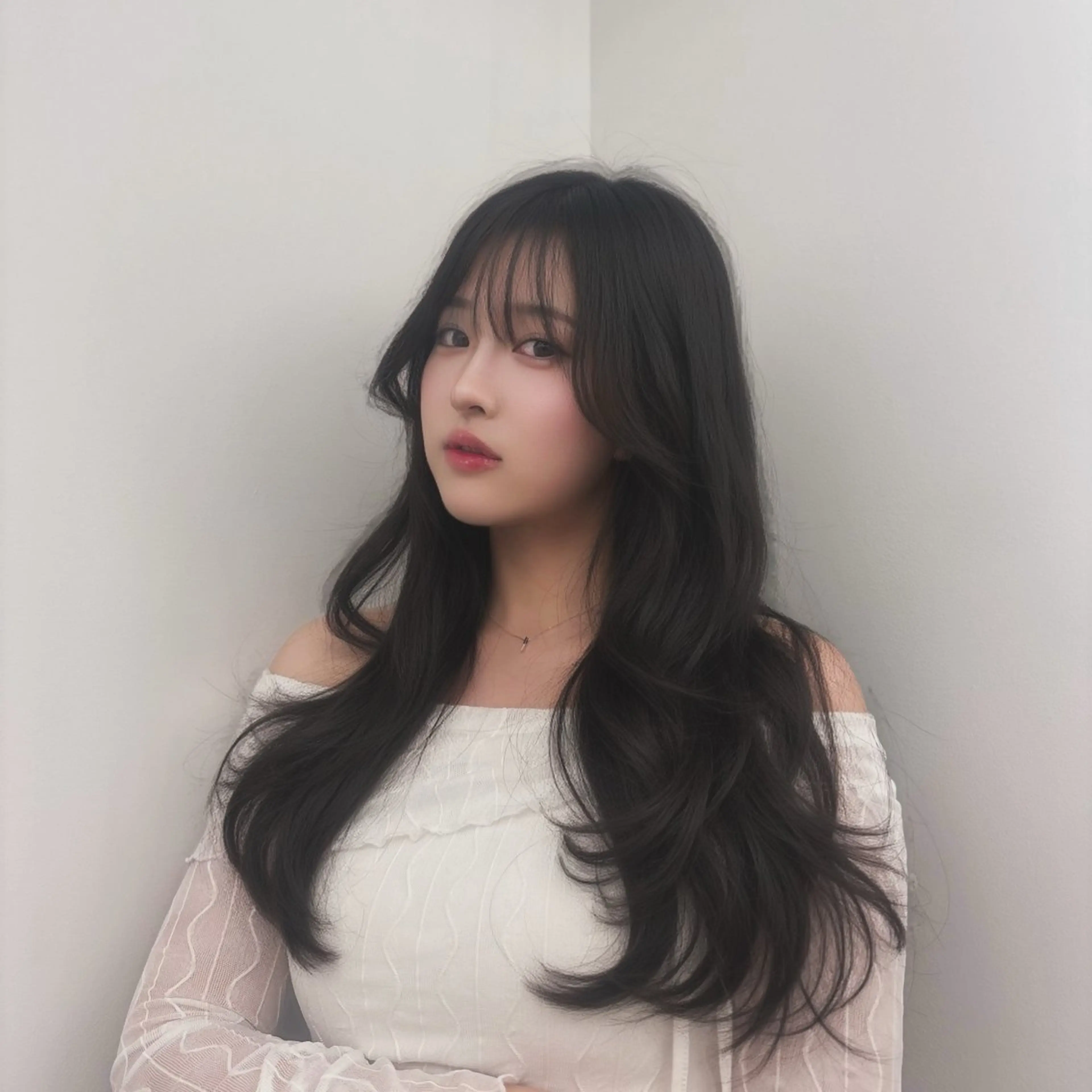 ロング カラー 透明感カラー 韓国風ヘア ヘアカラー 艶髪/透明感カラー /韓国ヘア/きょんのヘアスタイル