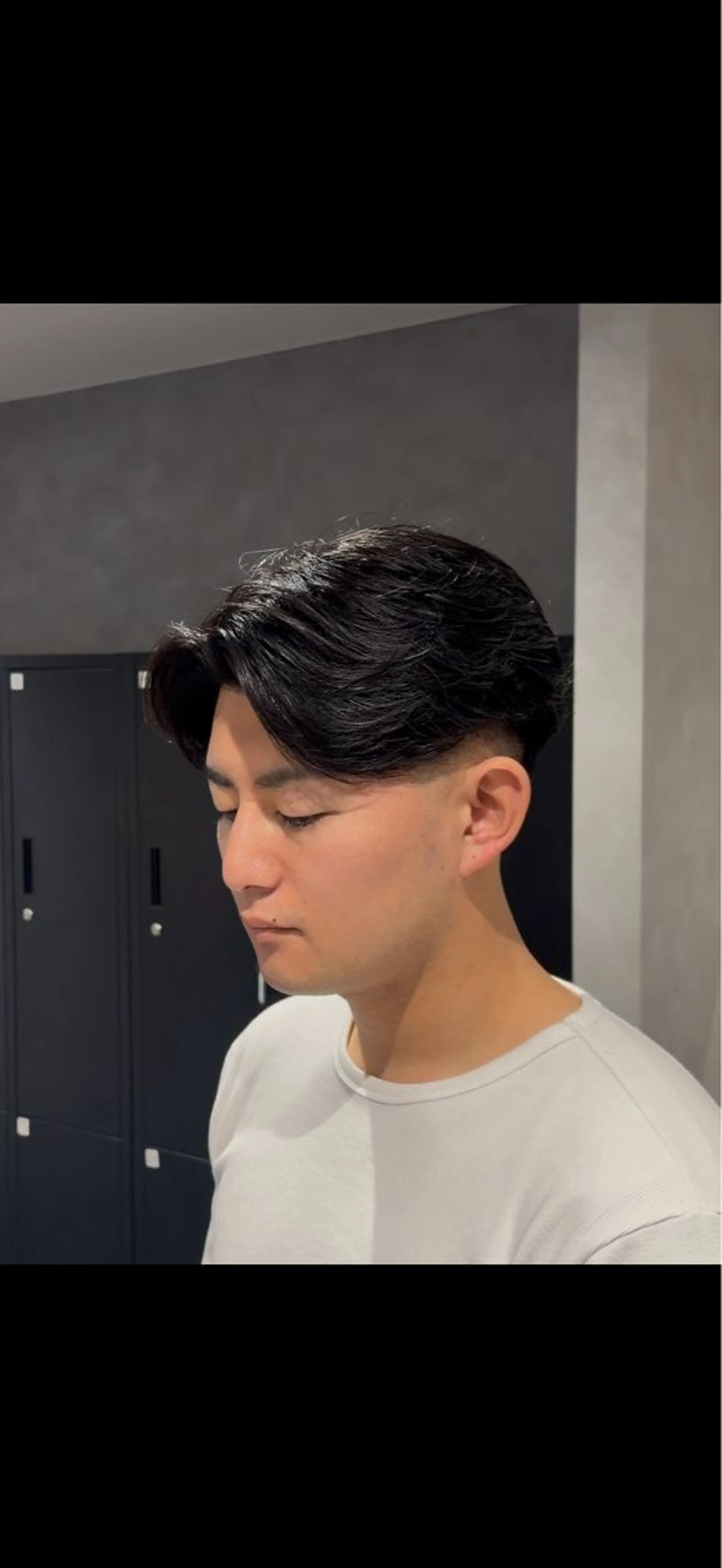 ミディアム パーマ メンズ カット パーマ メンズパーマ特化 美容師kouyaのヘアスタイル