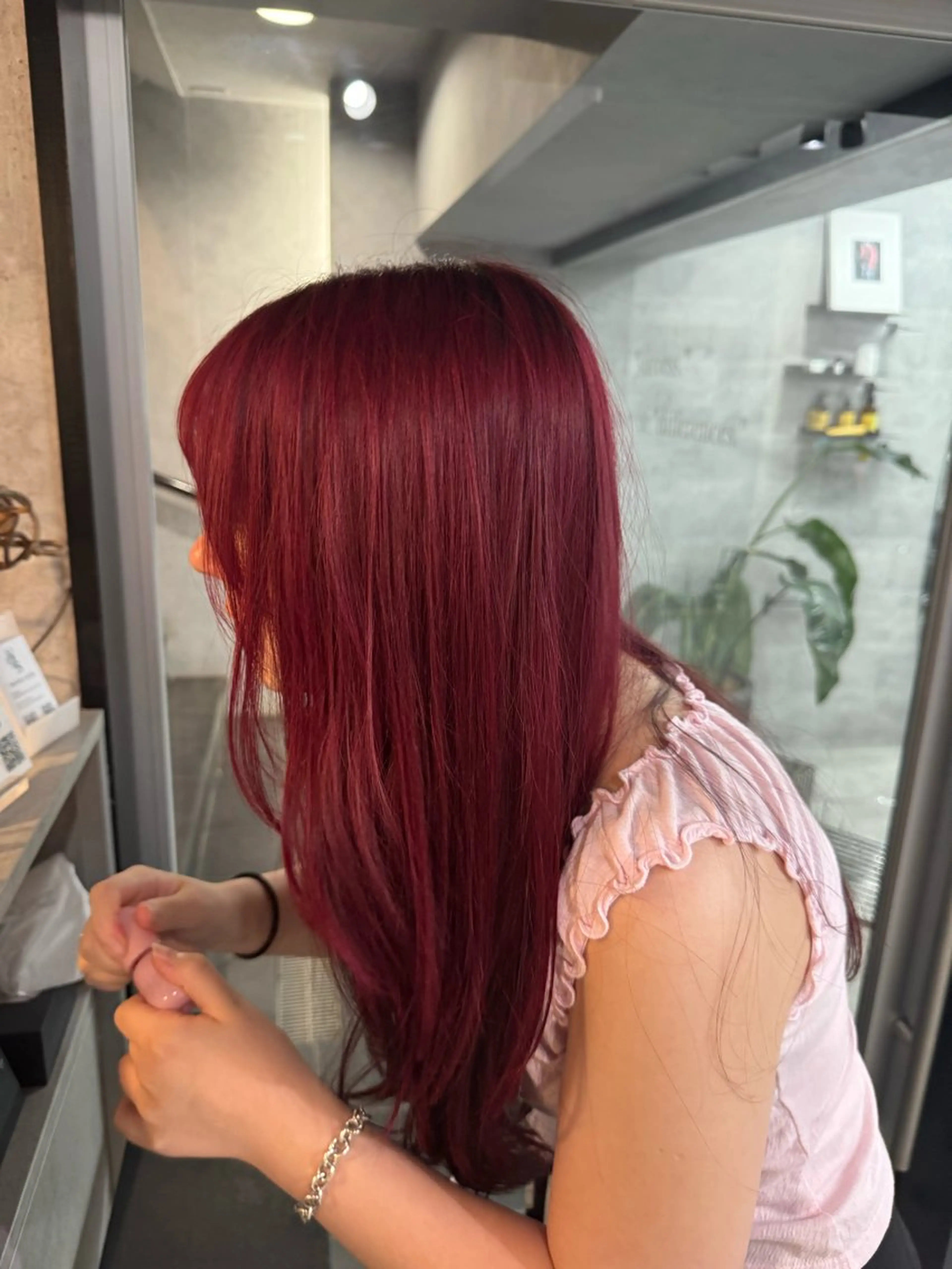 ロング カラー カット ヘアカラー あなたのお悩み改善" You"💚❤️💛のヘアスタイル