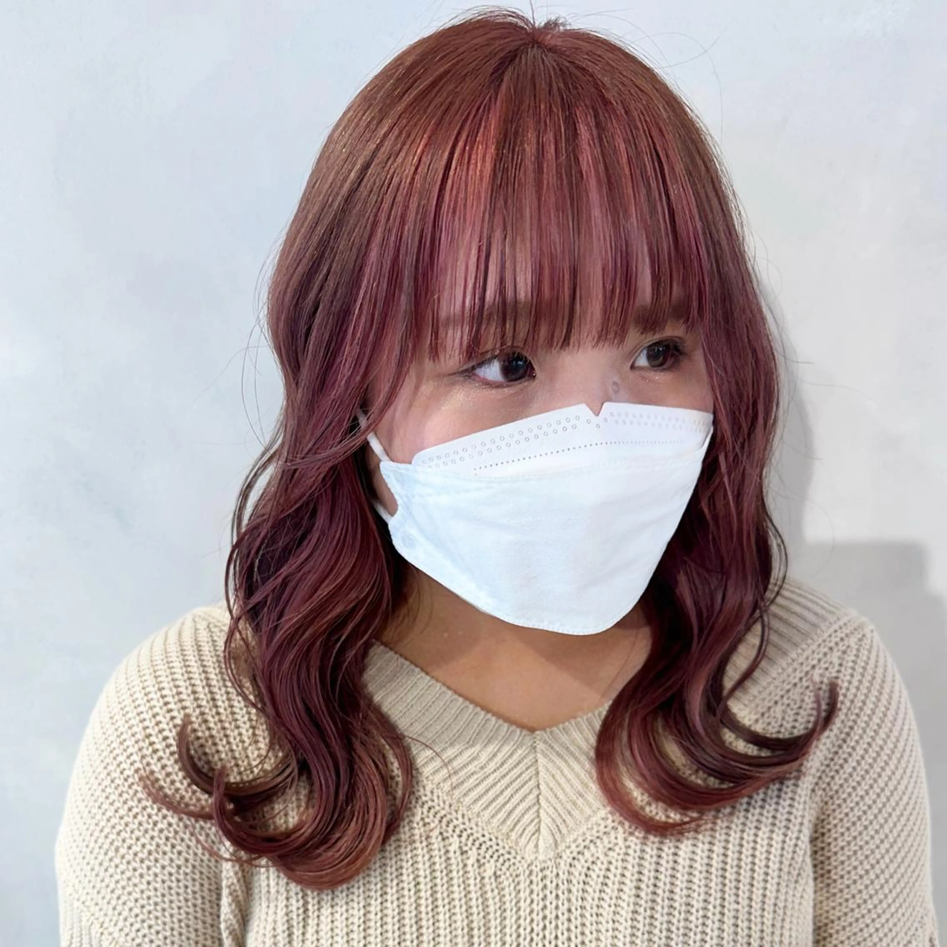 ミディアム カラー カット ヘアカラー トリートメント デザインカラー/パー マ🦖外岡咲希🦖のヘアスタイル