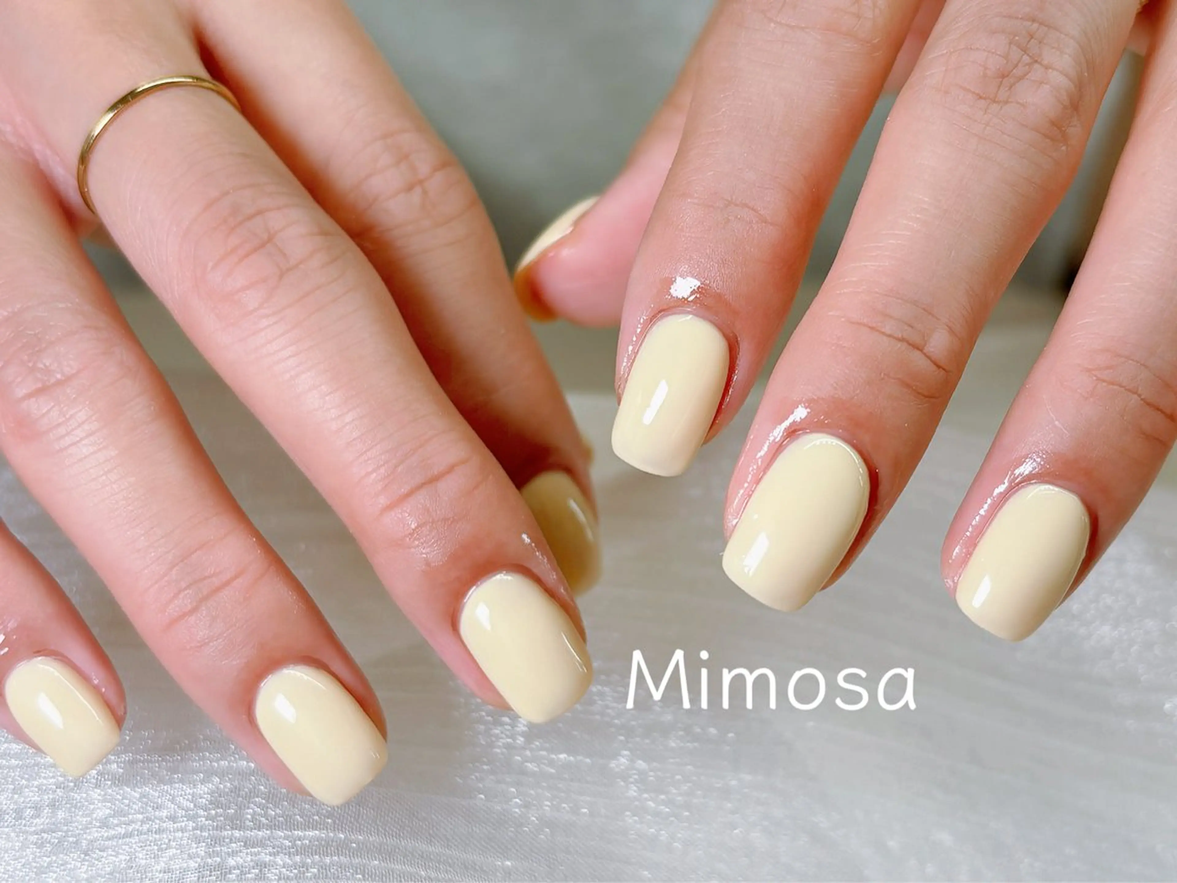 ネイル ハンドネイル 💛Mimosa💛 吉祥寺のネイルデザイン
