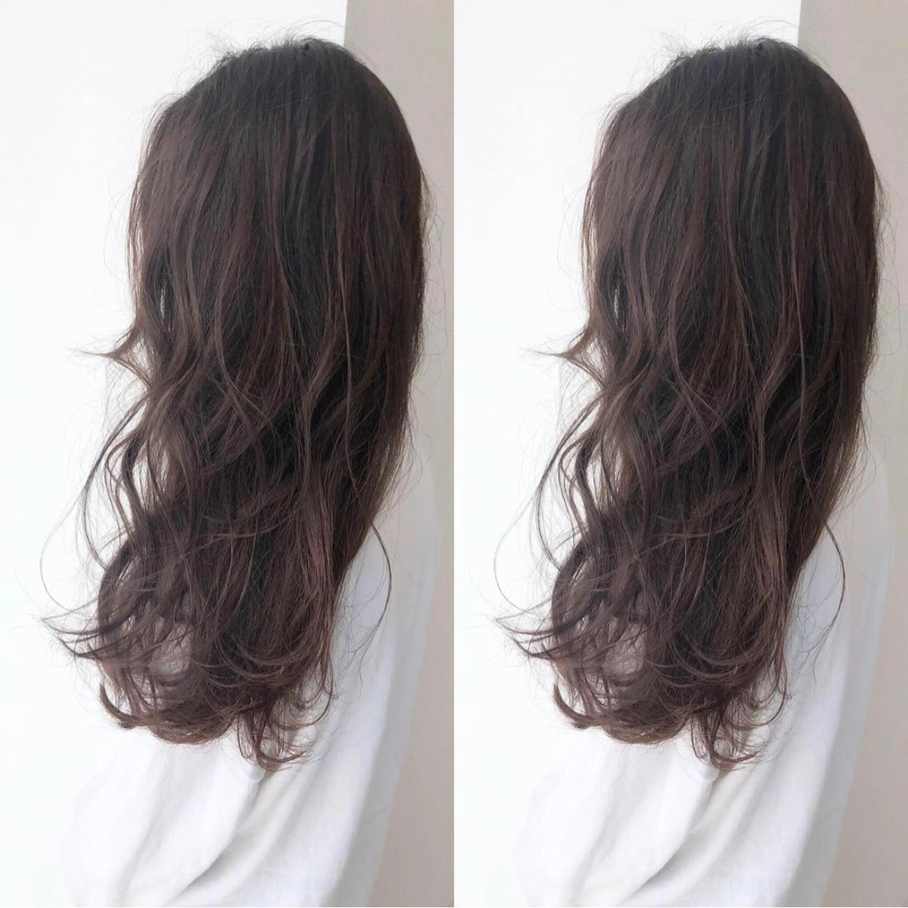 ロング カラー 赤阪 優奈のヘアスタイル