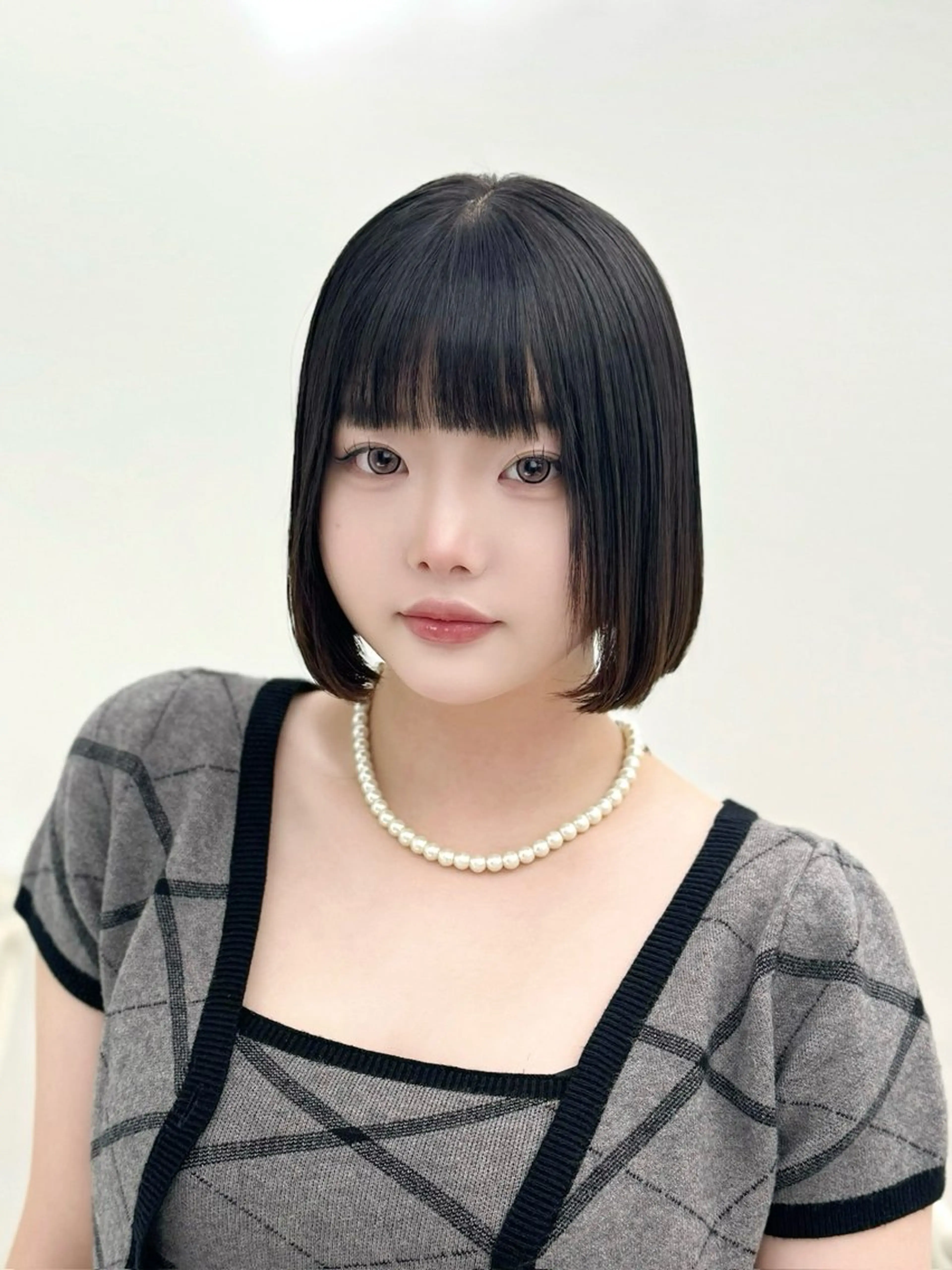 ミディアム カラー ヘアアレンジ カット 縮毛矯正 トリートメント ヘッドスパ ヘアセット ‎🤍韓国ボブ/ 縮毛矯正🪽‪ひかりのヘアスタイル