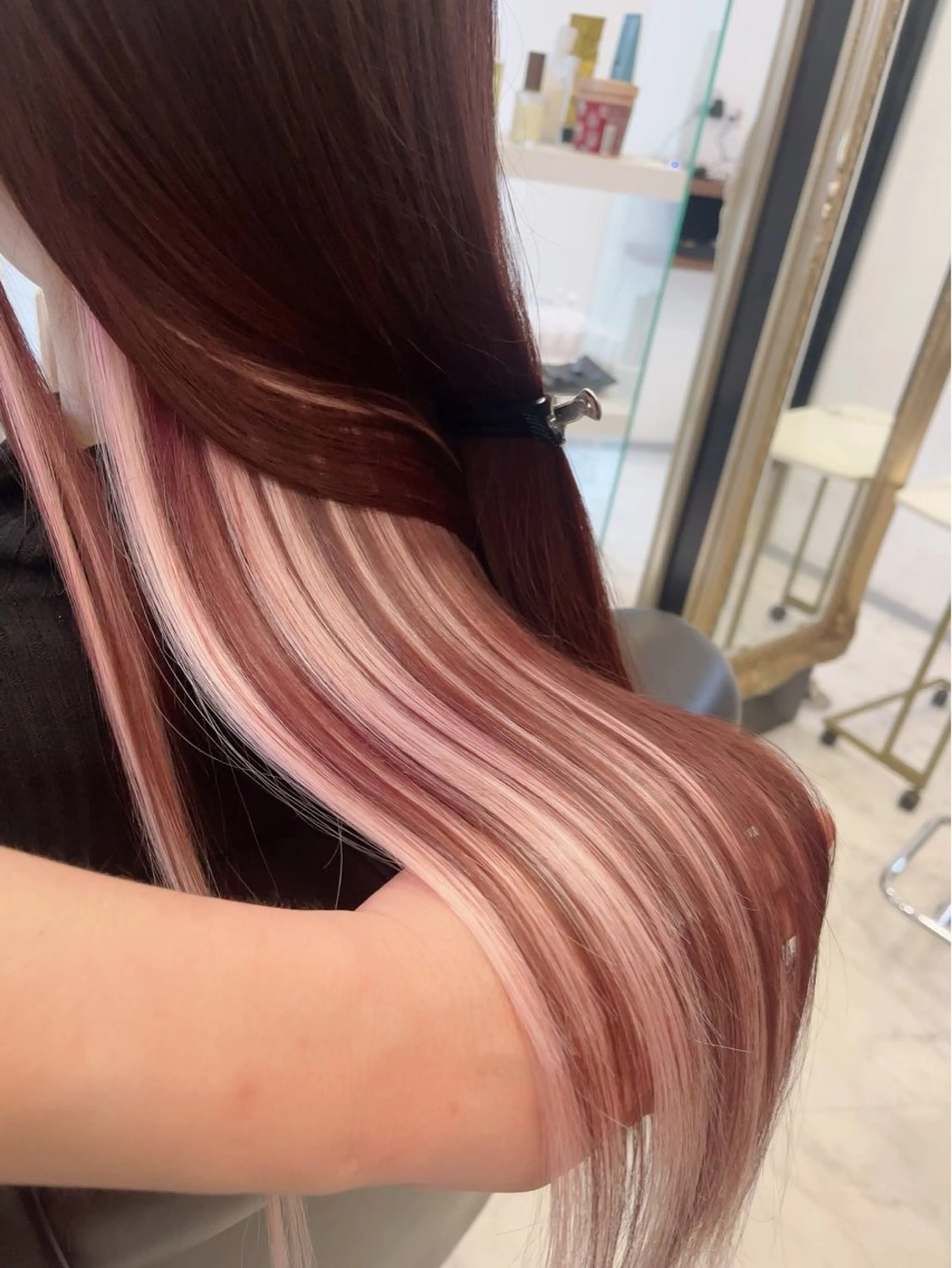 ロング ヘアカラー エクステ 🍀Moda by Grande🍀のヘアスタイル