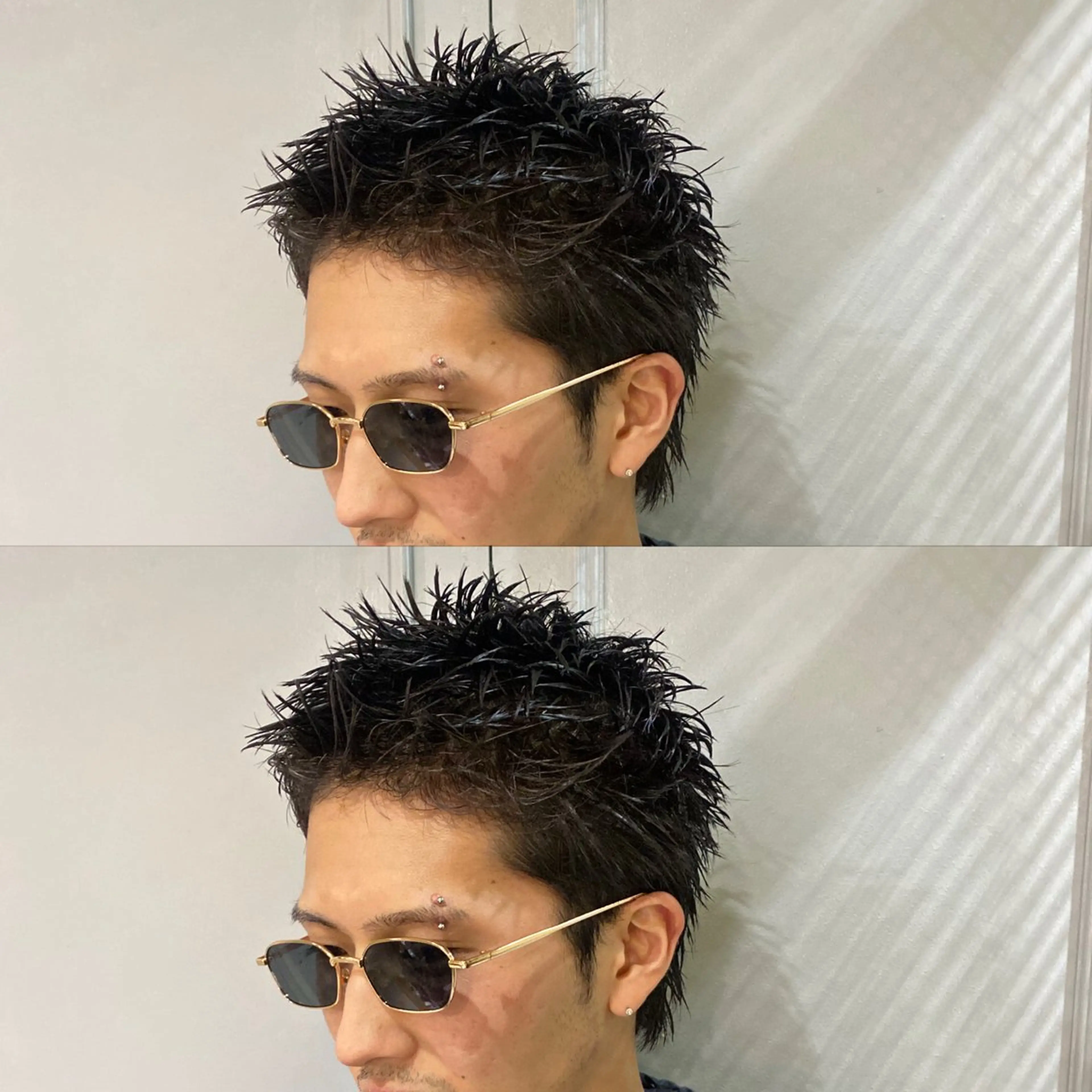 メンズ スパイキーショート 刈り上げ カット トリートメント メンズカット/パーマ 艶カラーTAIGA︎のヘアスタイル