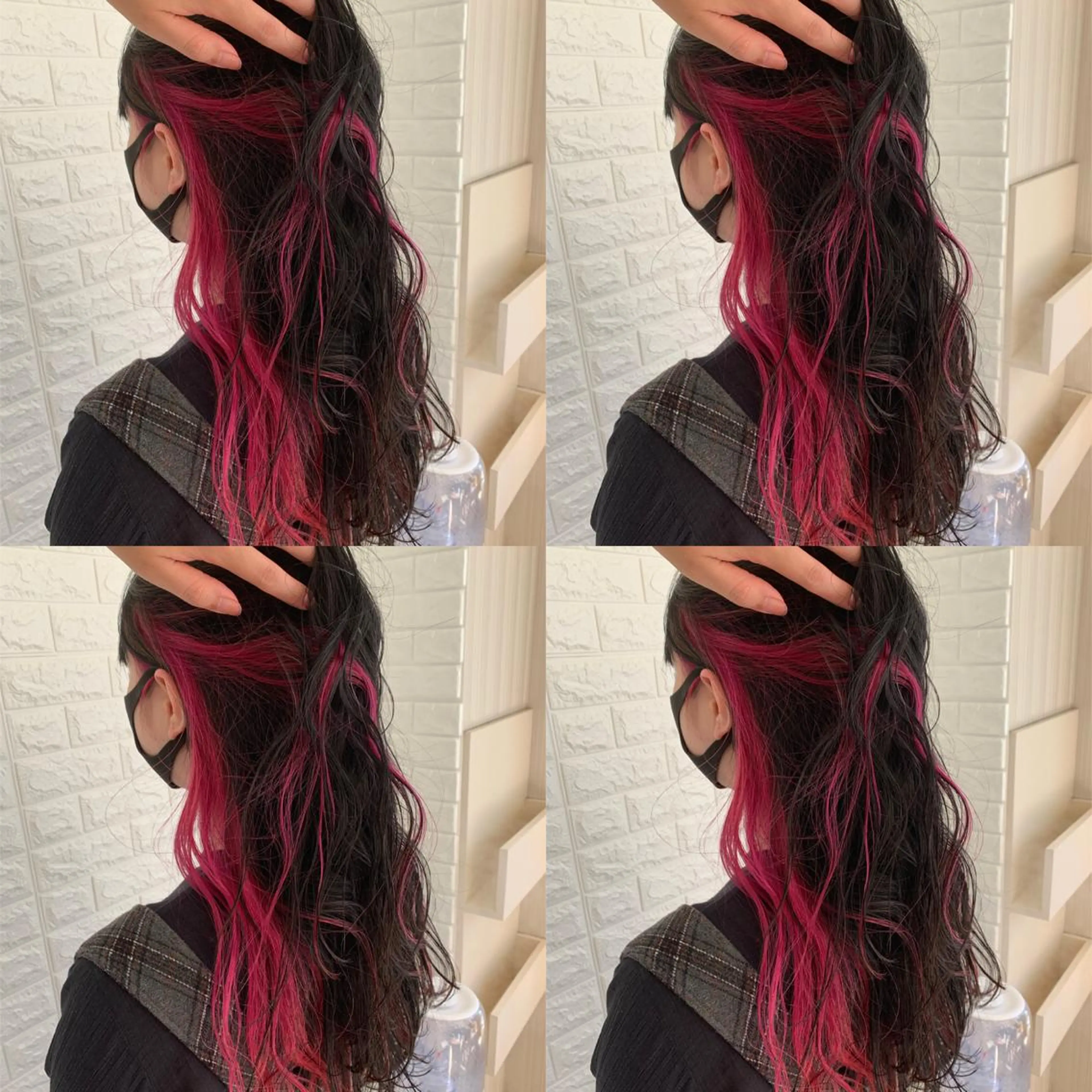 ロング カラー ブリーチ レッドカラー ヘアカラー ハイトーン/ブリーチ 山崎　悠次のヘアスタイル