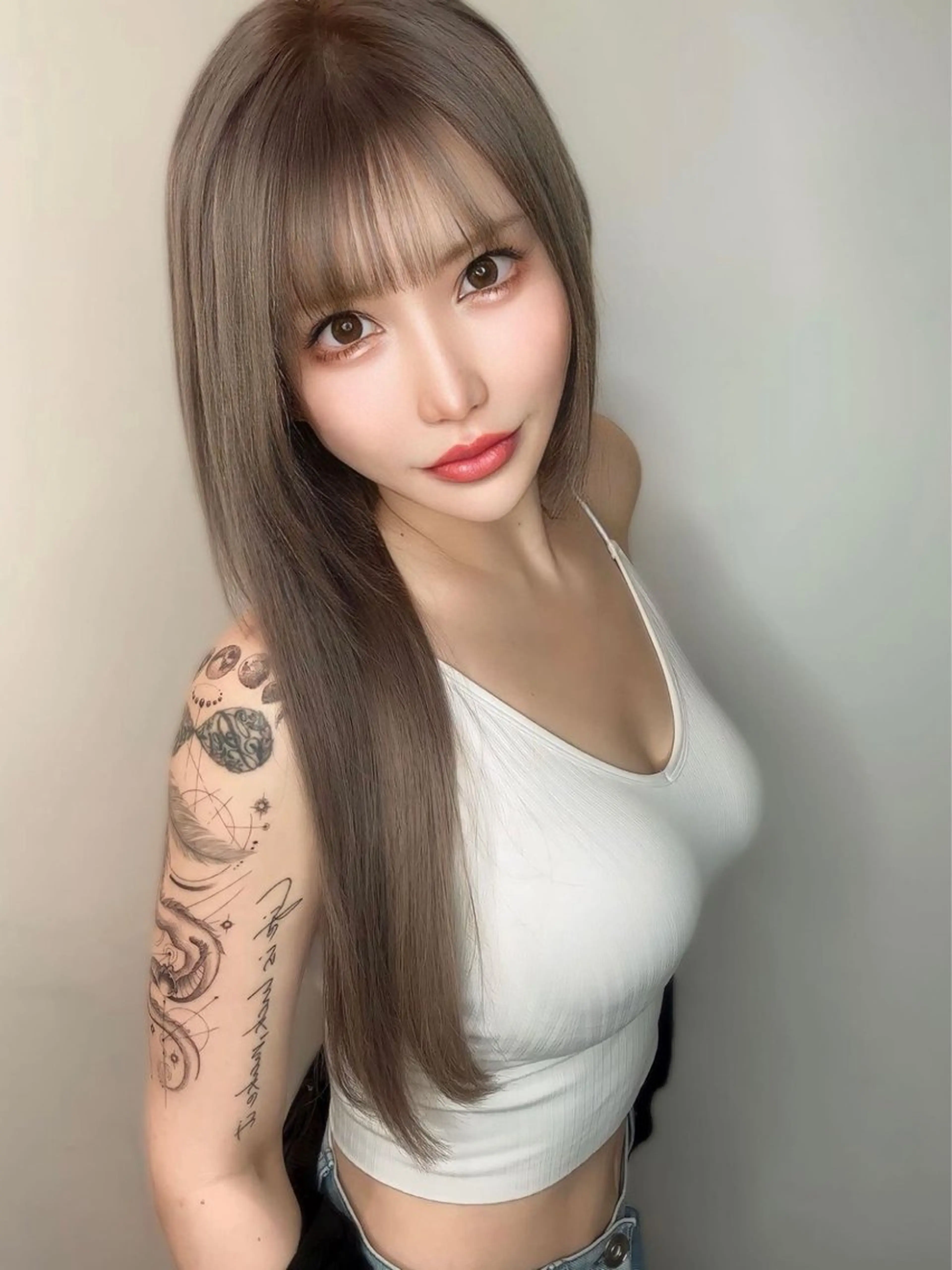 【最高級レミー毛】Ｗカラー＆美髪シールエクステ40本(表参道エクステNO1)の写真