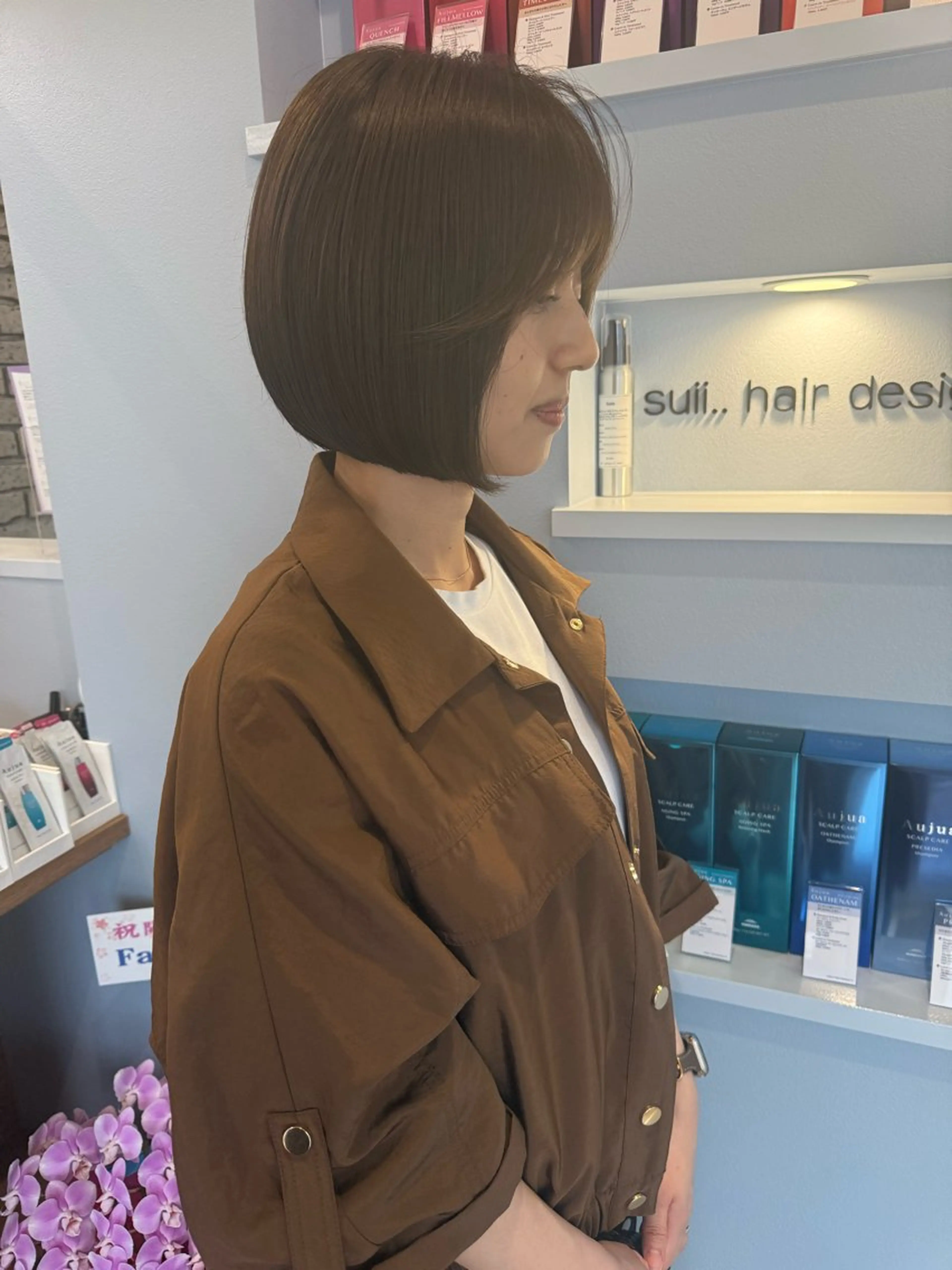 ショート ボブ 髪質改善 韓国風ヘア レイヤーカット ショートヘア カット ヘアカラー トリートメント suii..hair designのヘアスタイル