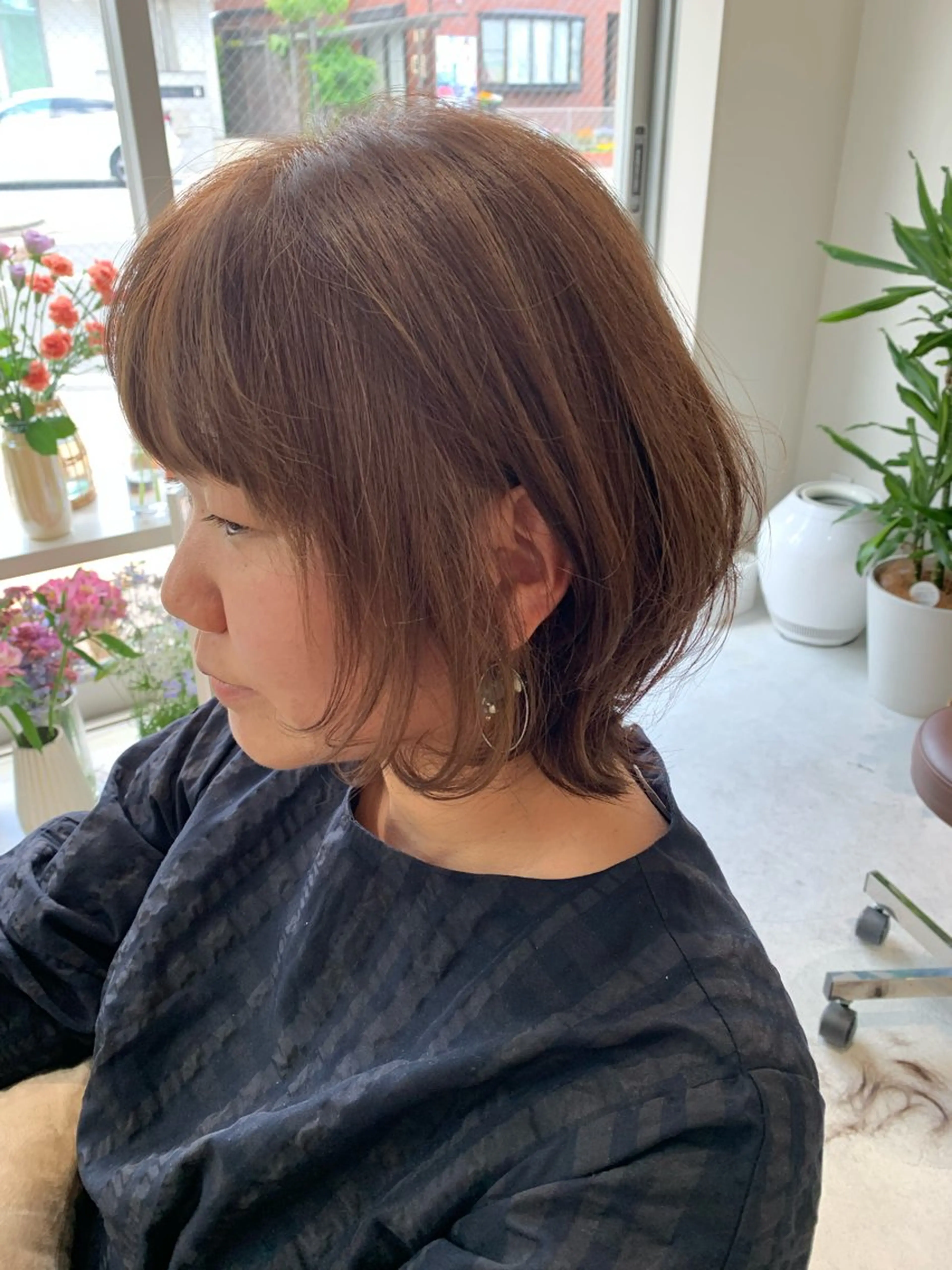 ミディアム カラー 🌸花屋併設🌸寺島 秀美のヘアスタイル