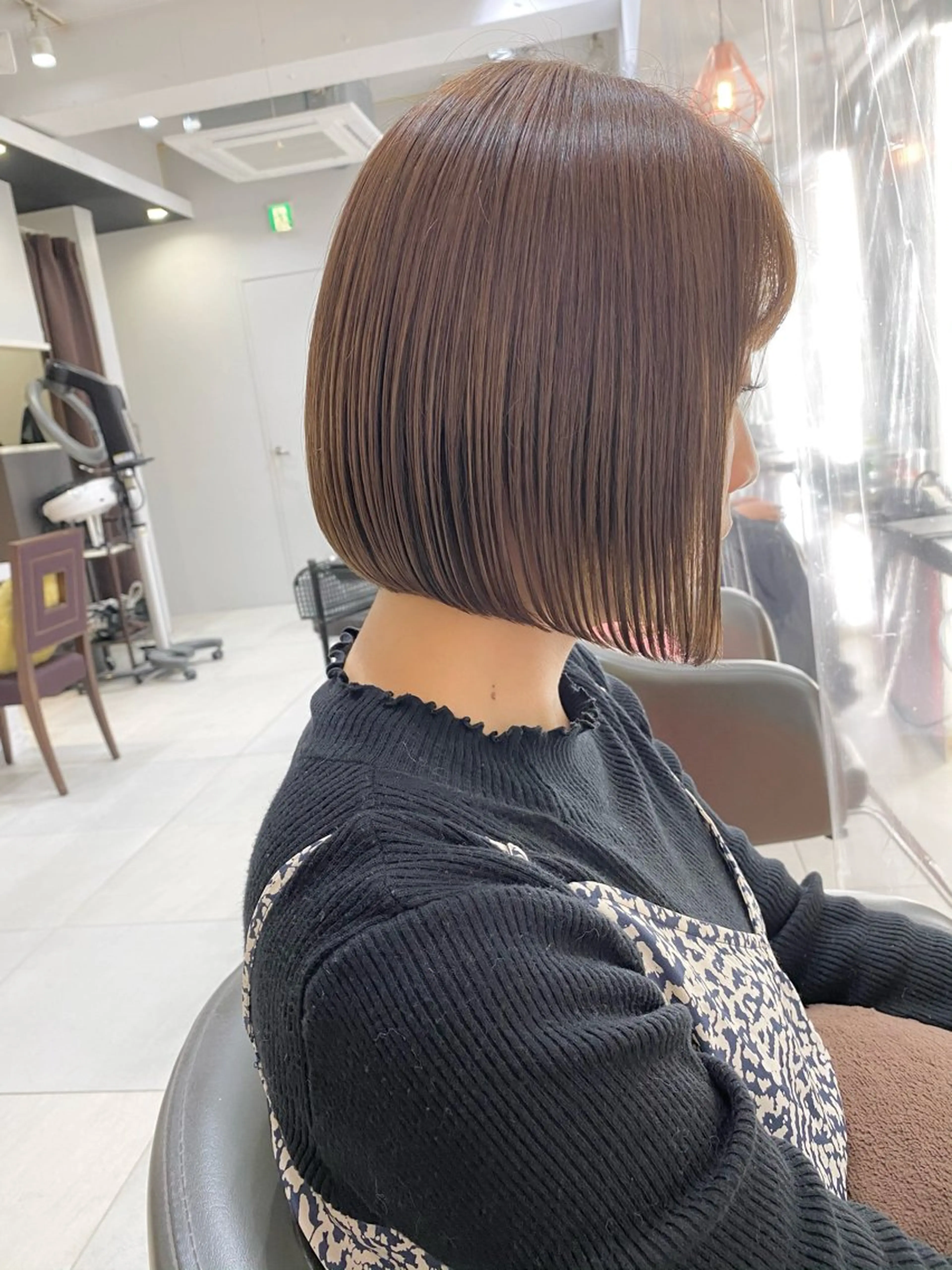 ショート カラー ボブ カット ヘアカラー 縮毛矯正 ボブ/レイヤー /植原健太のヘアスタイル