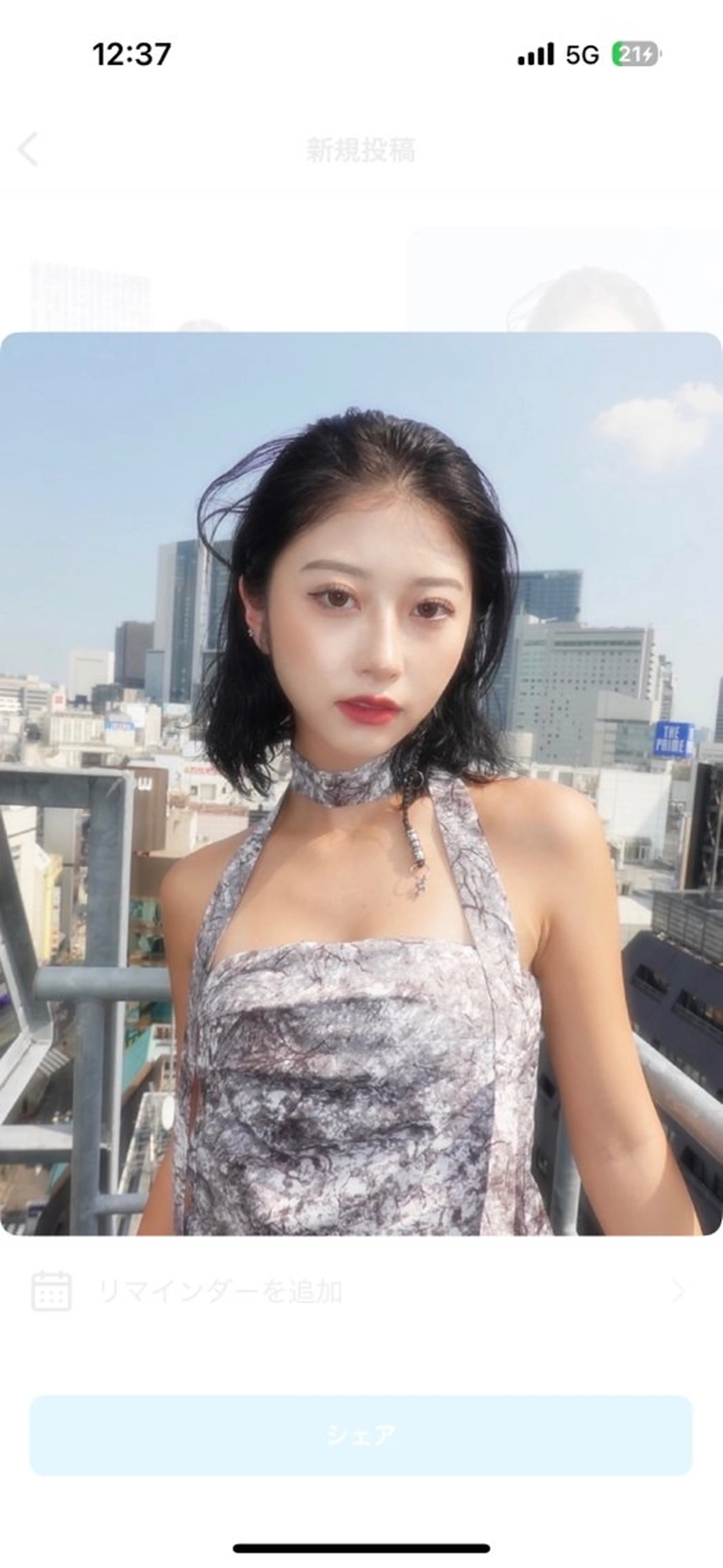 ミディアム ヘアアレンジ カット ヘアカラー エクステ ヘアセット bloc japon所属・ﾌﾞﾚｲｽﾞ˚✧₊⁎ ﾚｲﾔｰToriのヘアスタイル