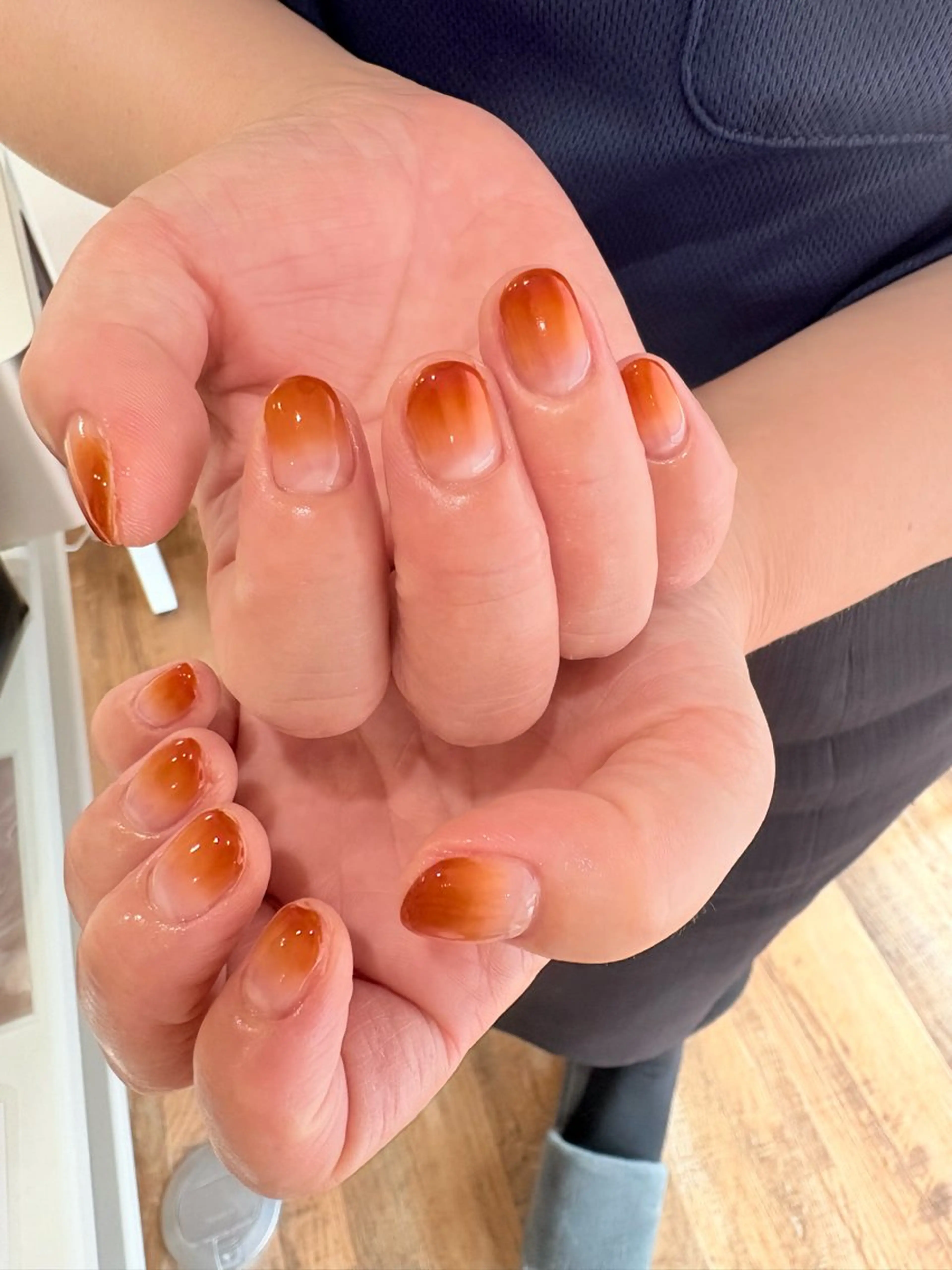 ネイル ブラウン グラデーション ハンドネイル Plus Ehiku /Ayakaのネイルデザイン